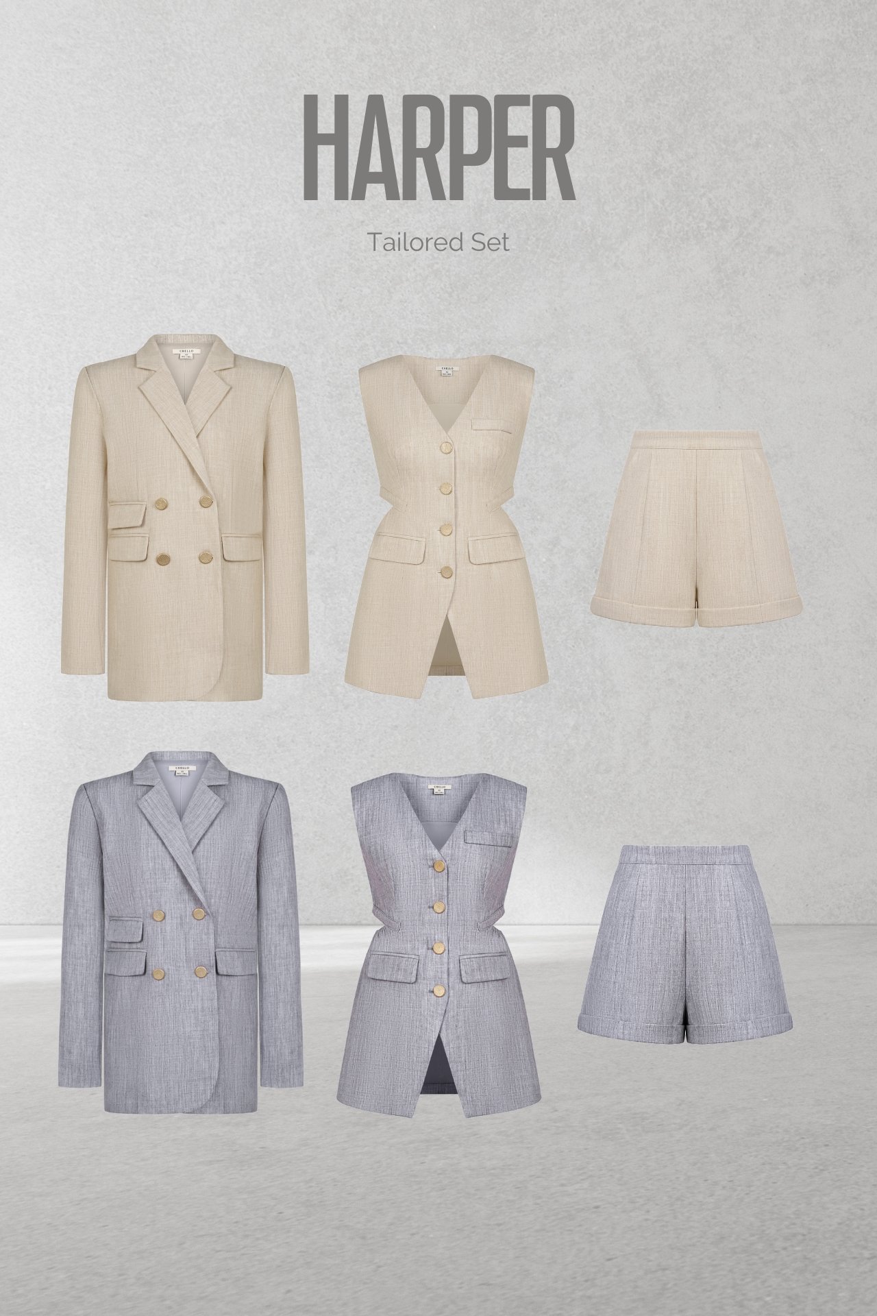 Harper 3-Piece Tailored Set
