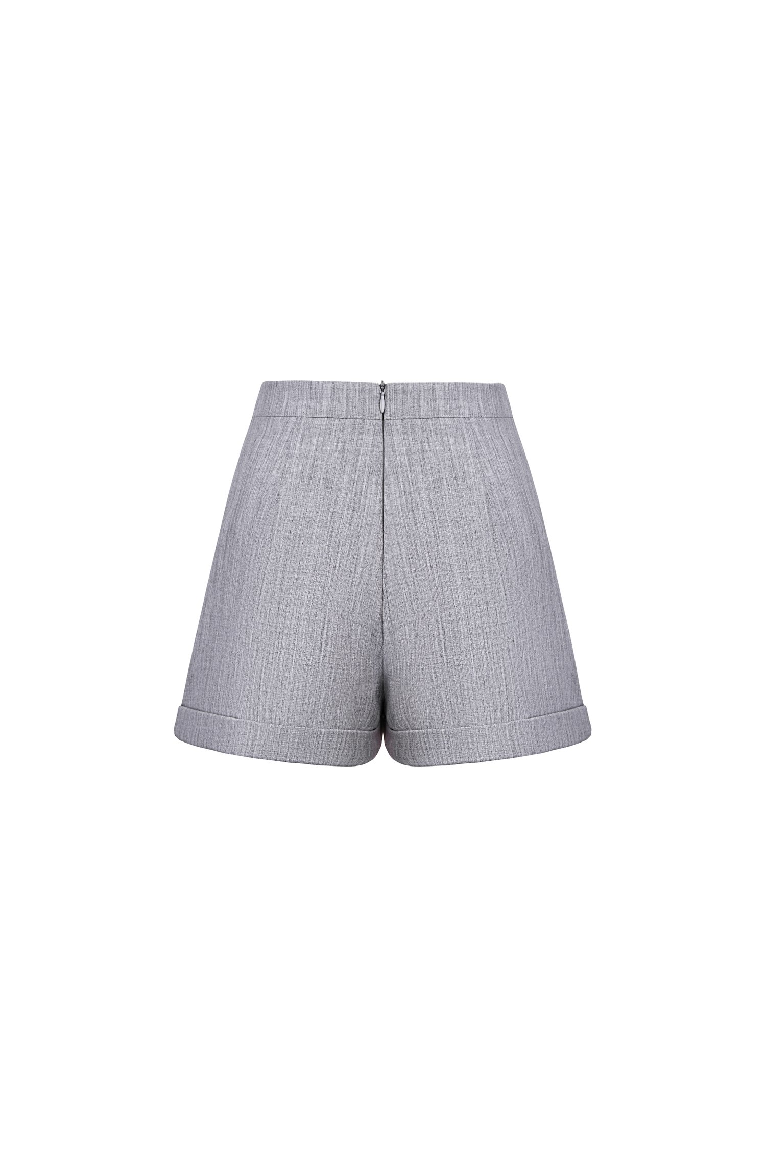 Harper Tailored Shorts In French Grey