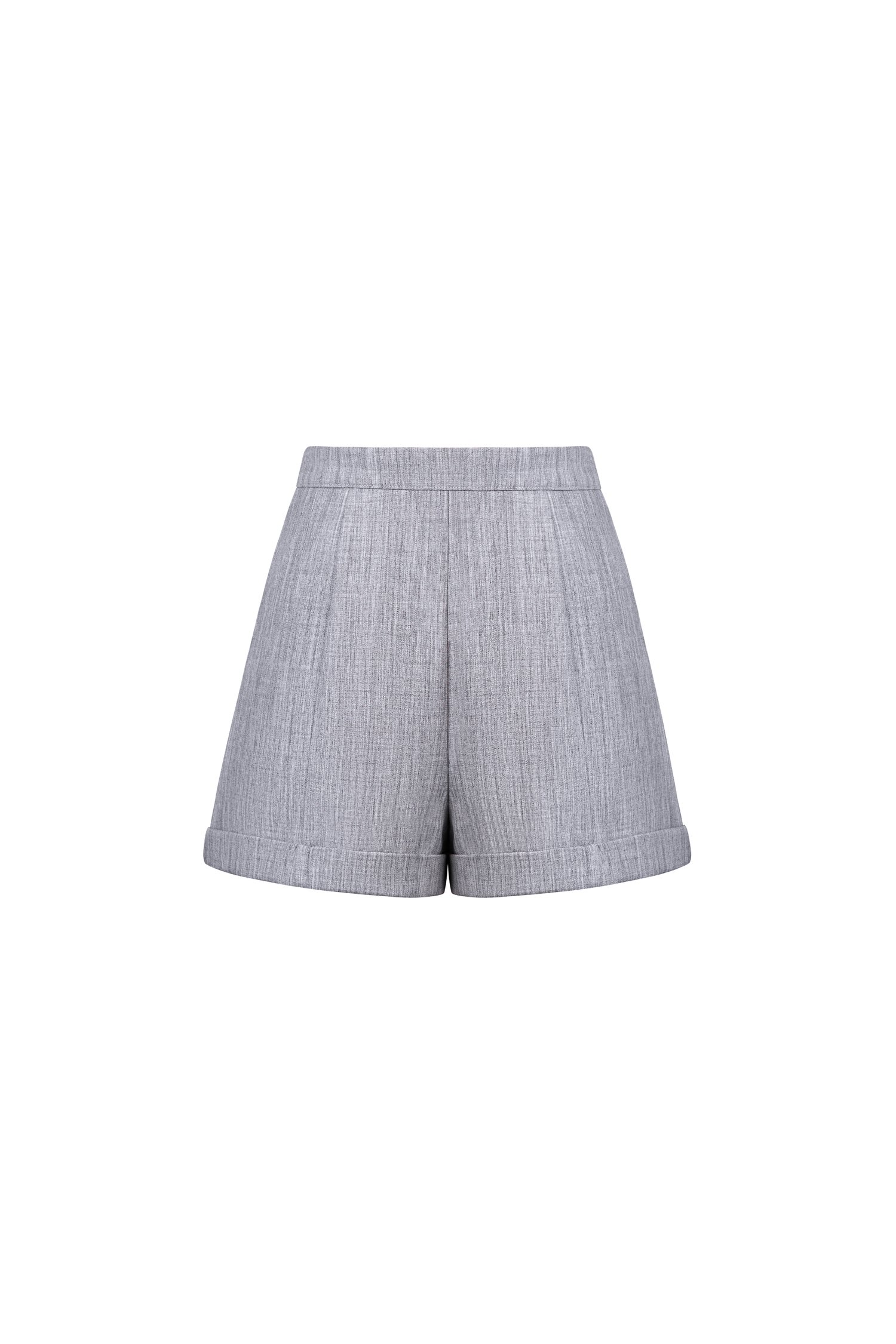 Harper Tailored Shorts In French Grey