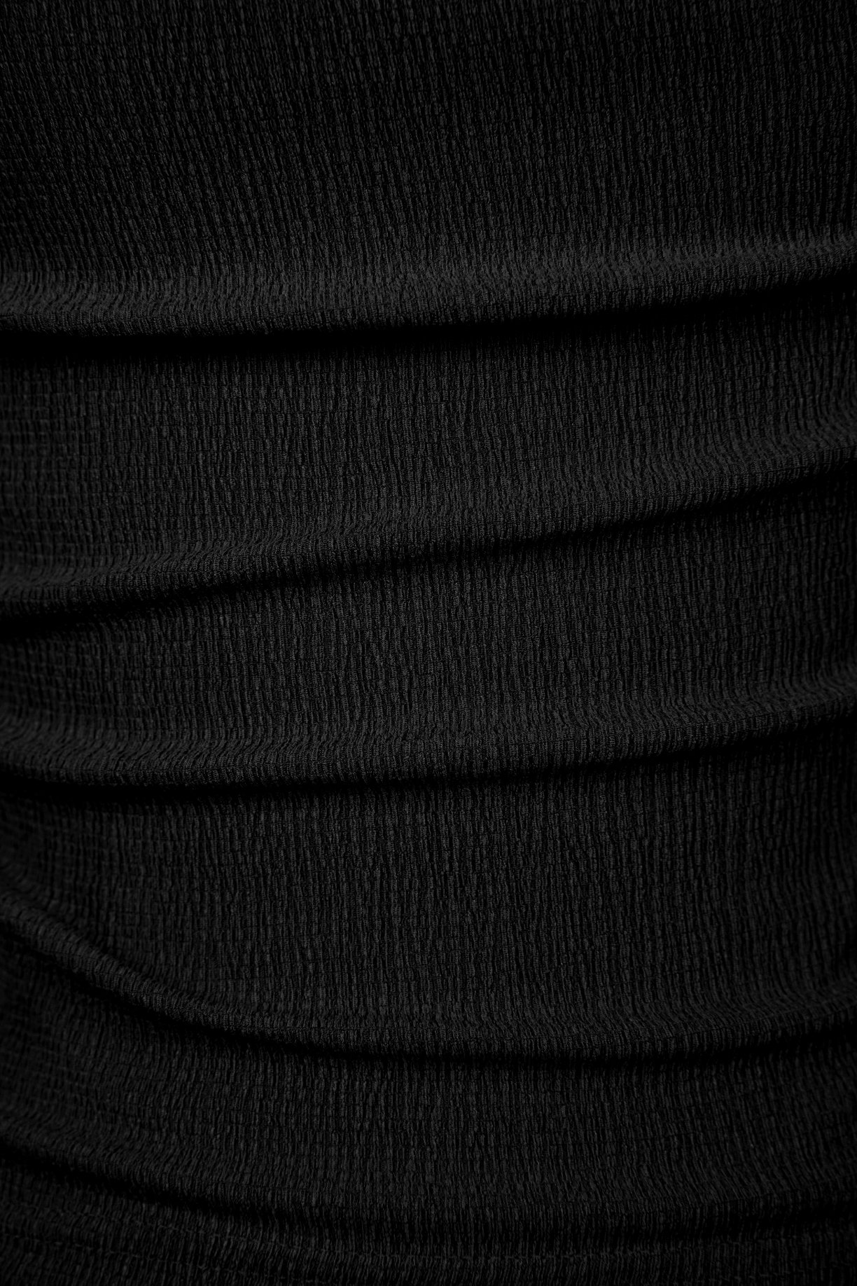 Karleen Off the Shoulder Draped Asymmetrical Top In Classic Black