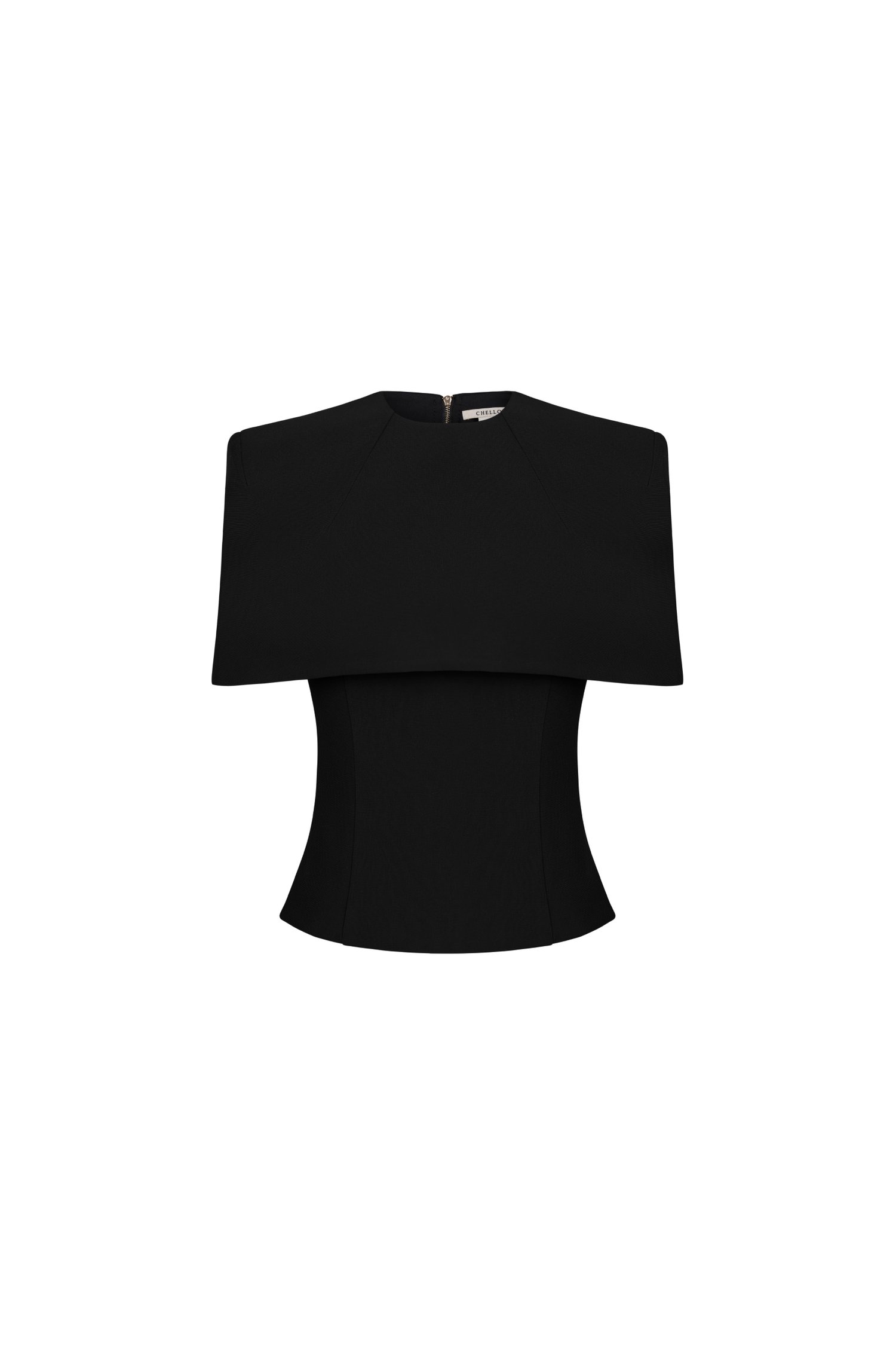 Katherine Removable Cape Top In Classic Black