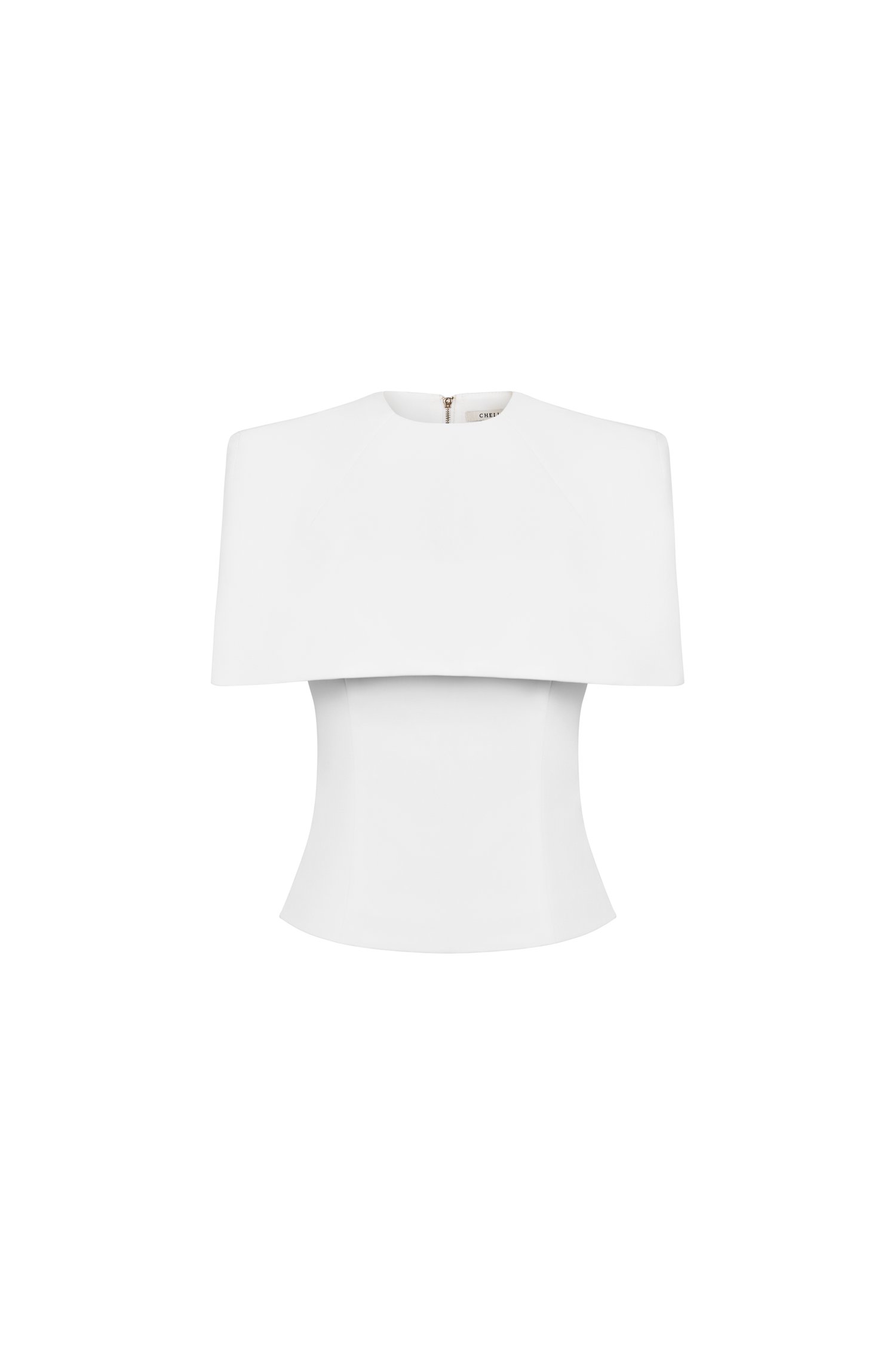 Katherine Removable Cape Top In Iconic White