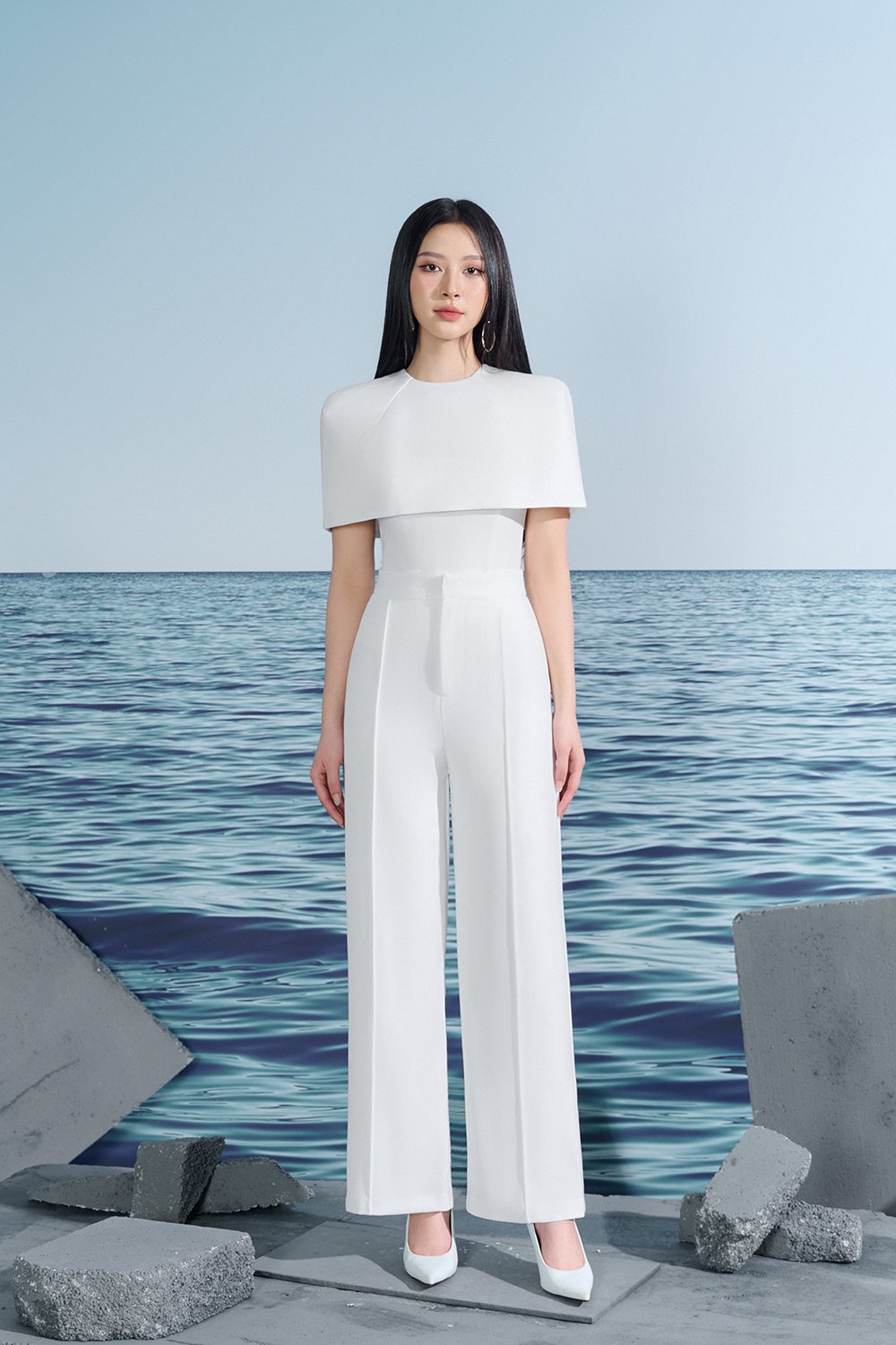 Millicent Straight Leg Pant In Iconic White