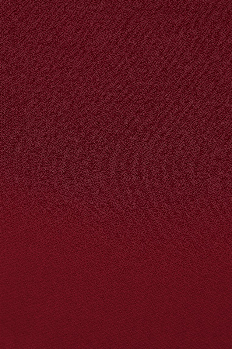 Nessa Padded Cap Sleeves Cropped Top in Wine Red