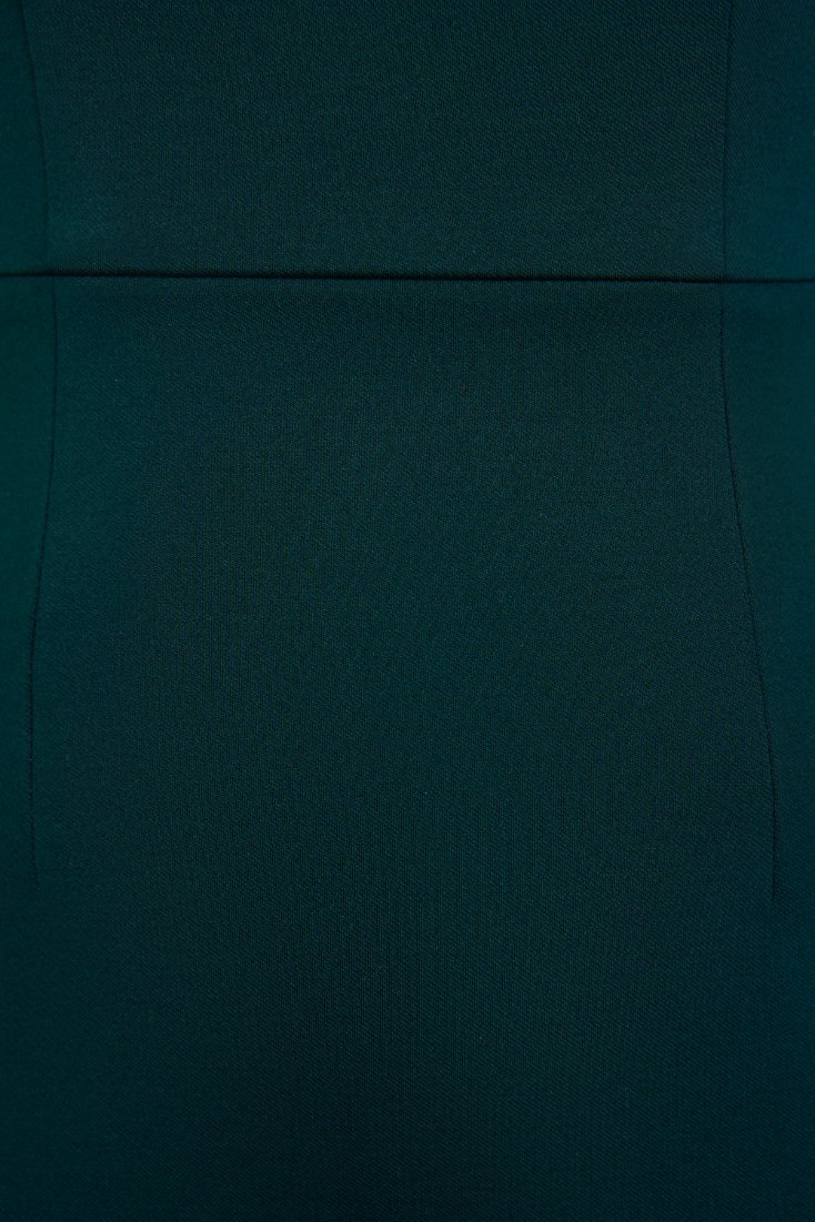 Phoebe Cap Sleeves Pencil Dress In Forest Green