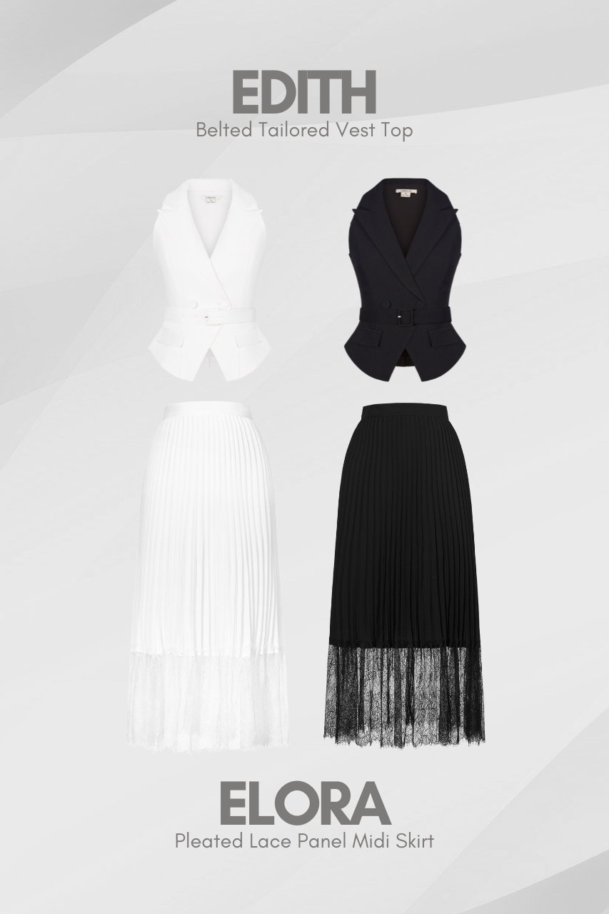 Edith Top and Elora Skirt Set