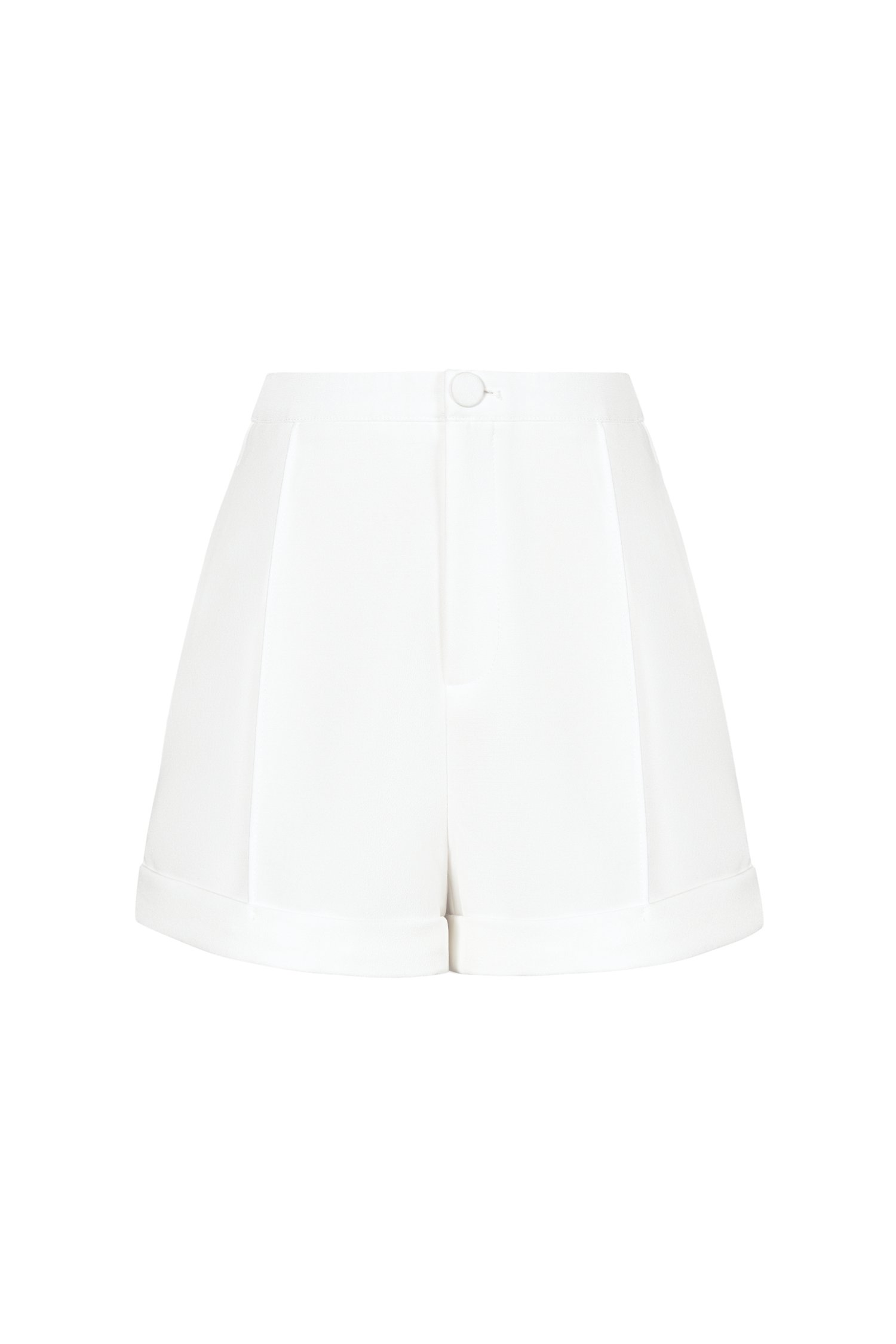 Jordyn Pintuck Shorts In Iconic White
