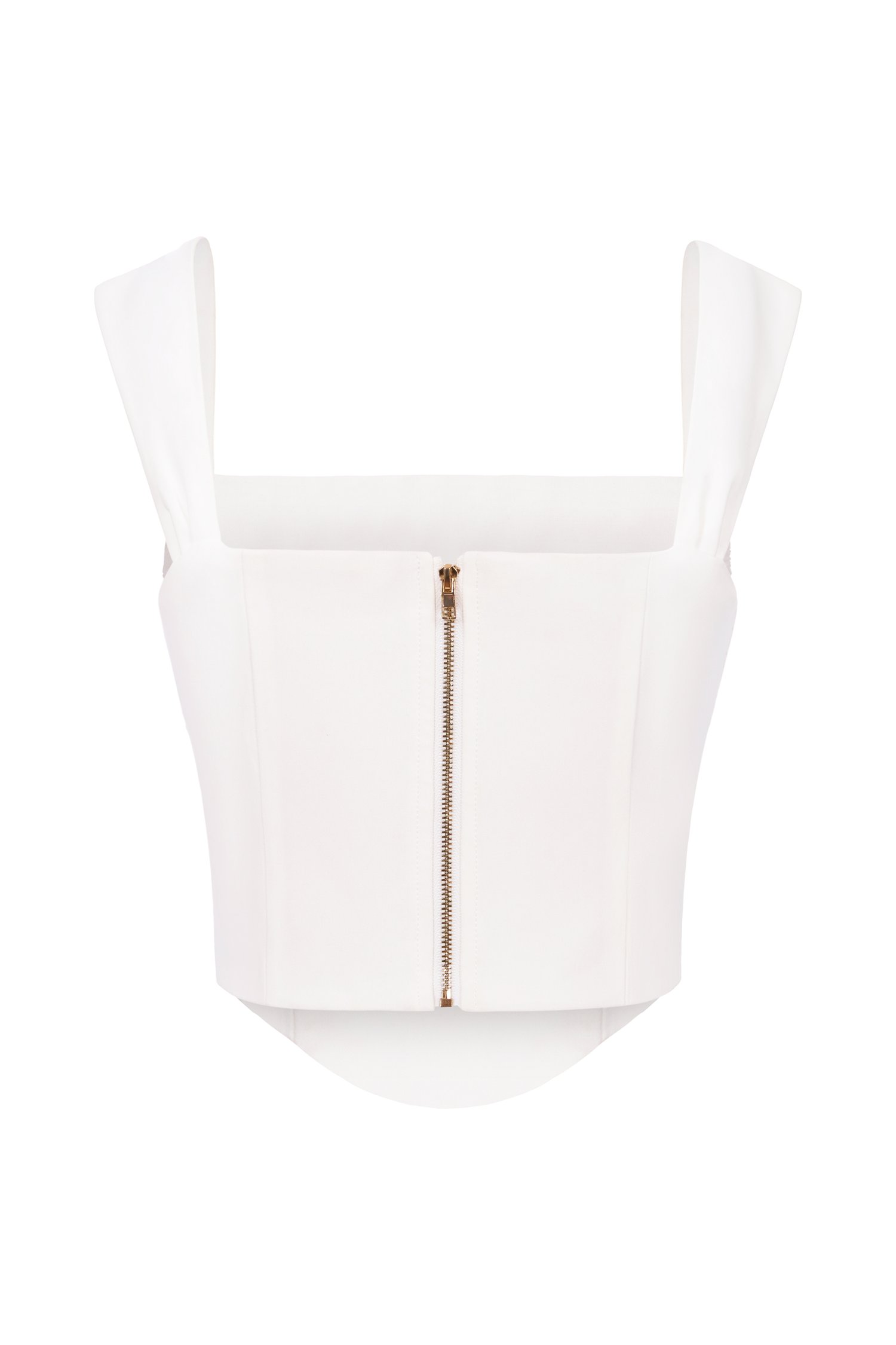 Chantal Romantic Ribbon Top in Iconic White