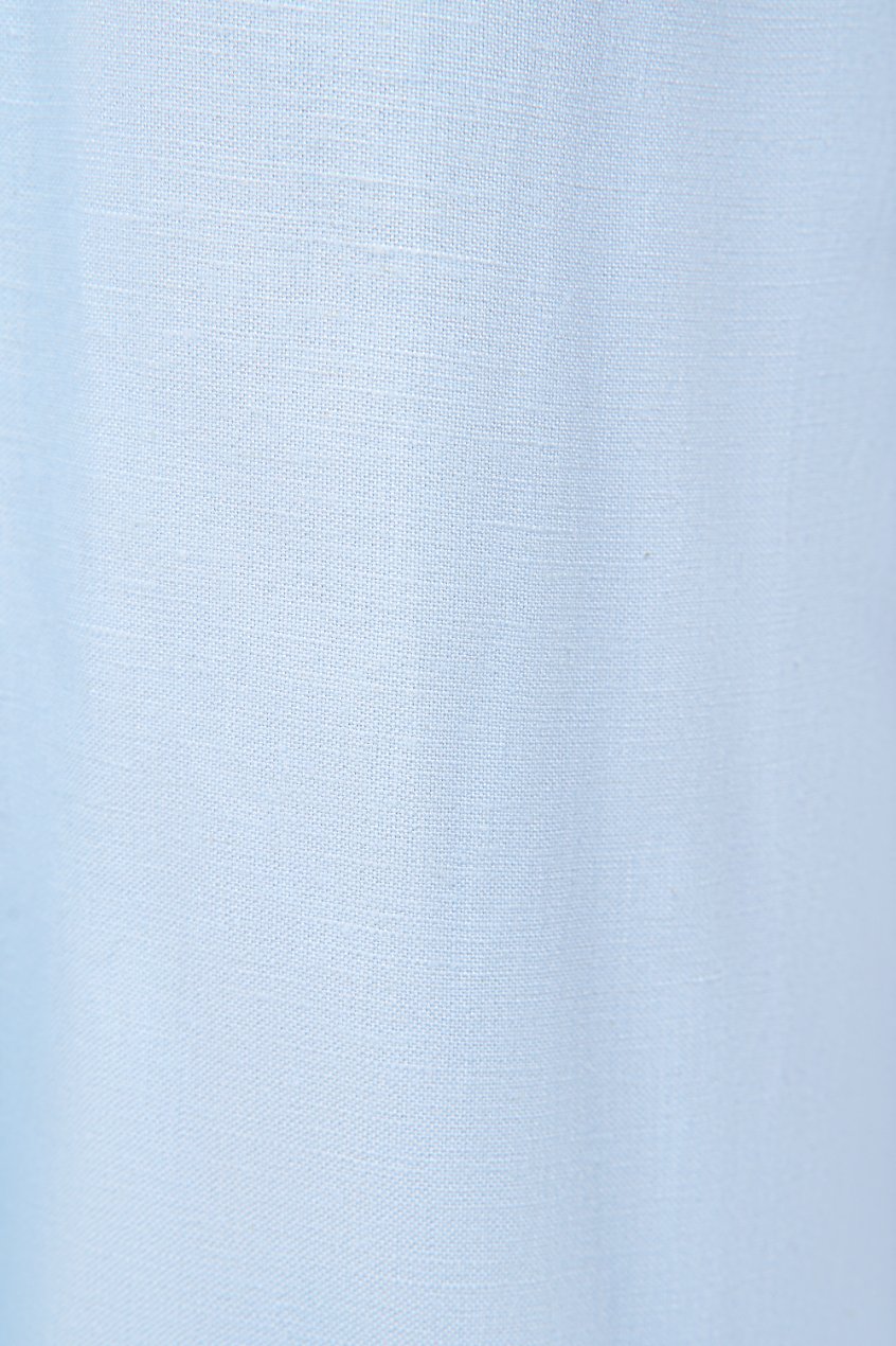 Journee Belted Puff Sleeves Jumpsuit in Sky Blue