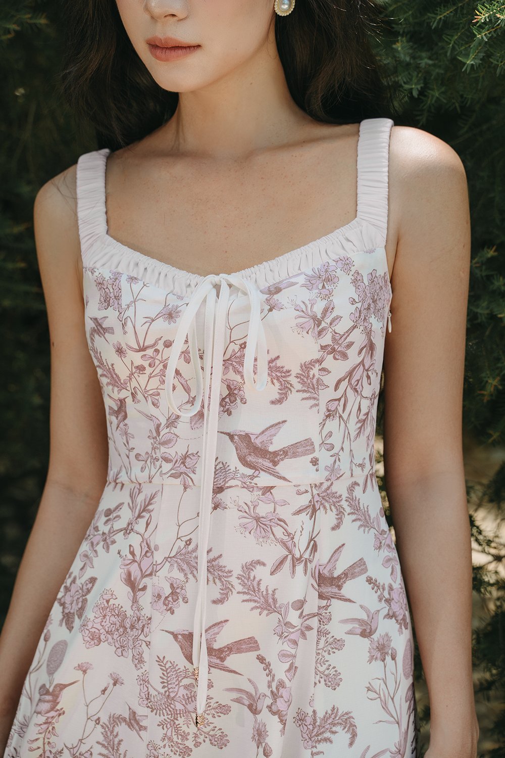 Ottilie Floral Midi Dress in L'Amour Envol&eacute;