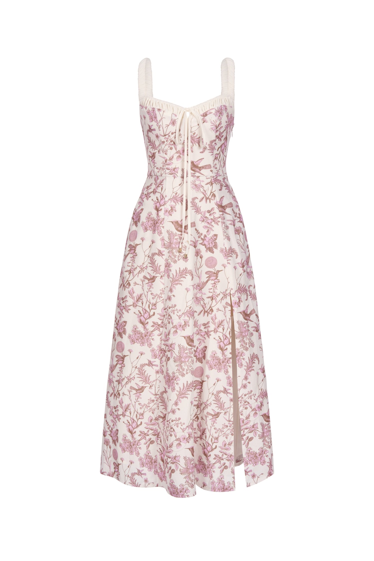 Ottilie Floral Midi Dress in L'Amour Envol&eacute;