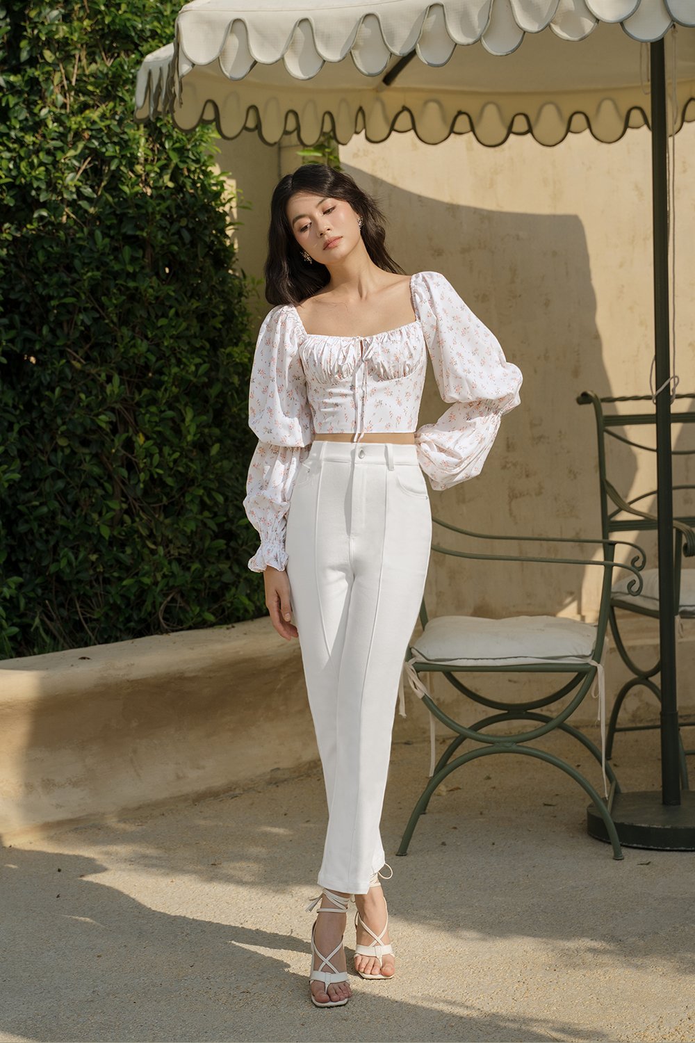 Selby Tapered High Waist Jeans in Iconic White