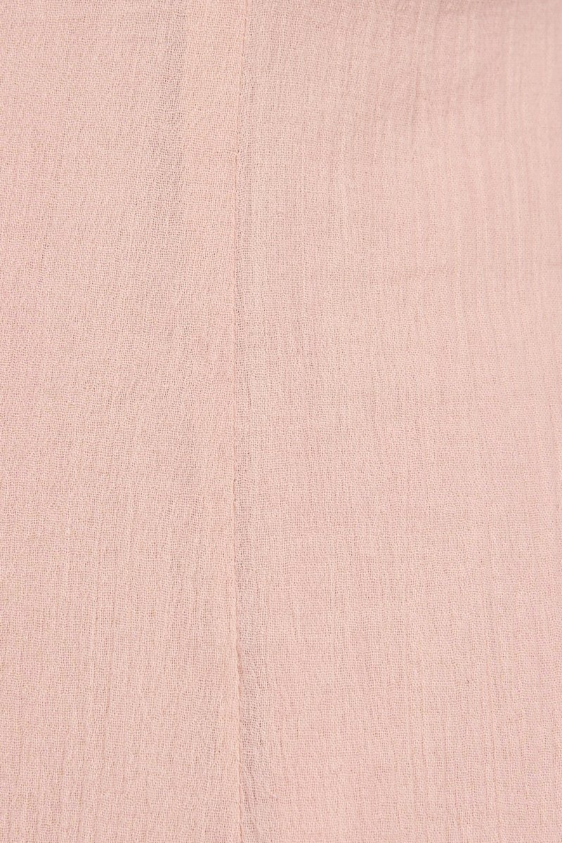 Anais Pintuck Mermaid Maxi Dress in Pale Rose