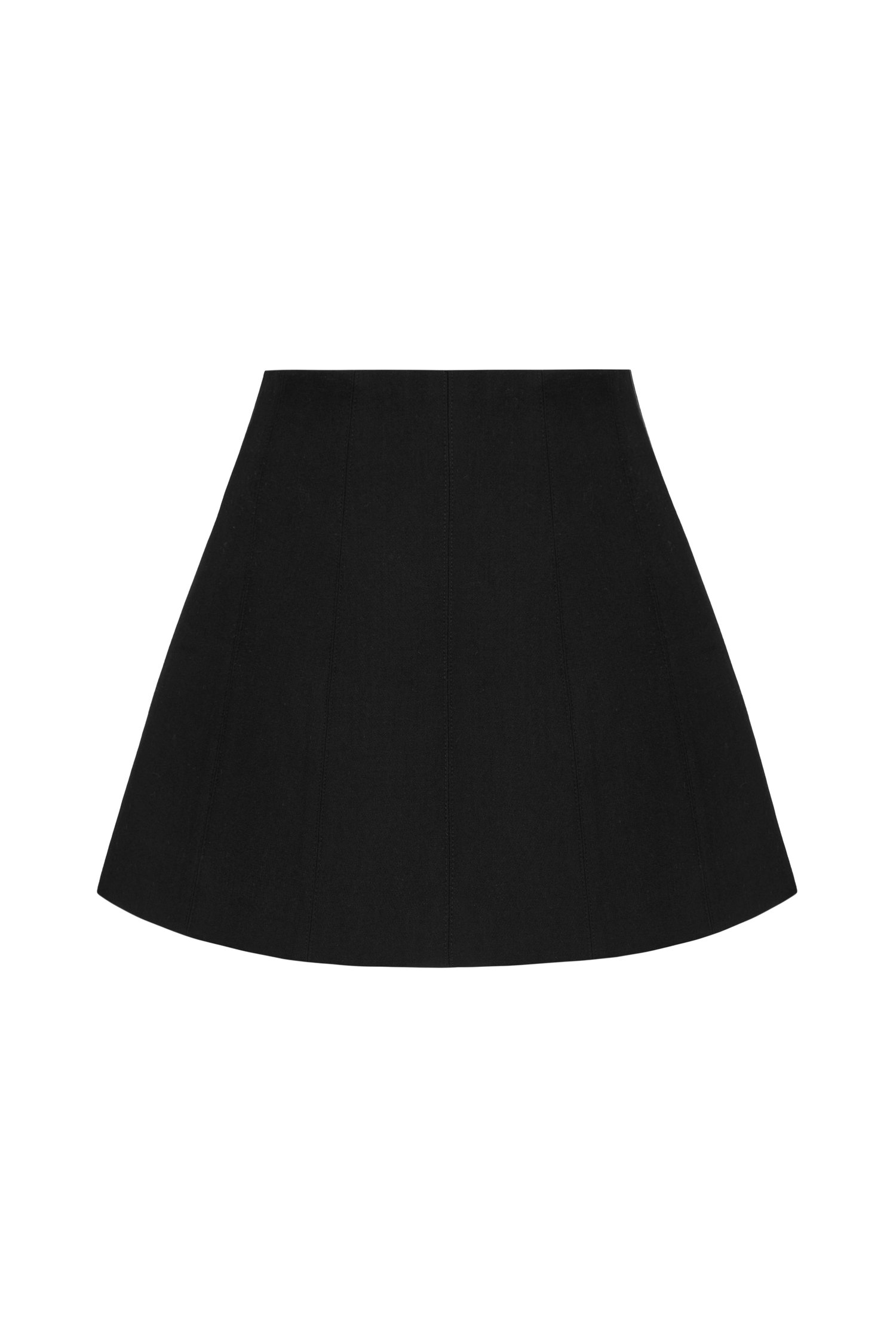 Arielle Topstitch Skort in Classic Black