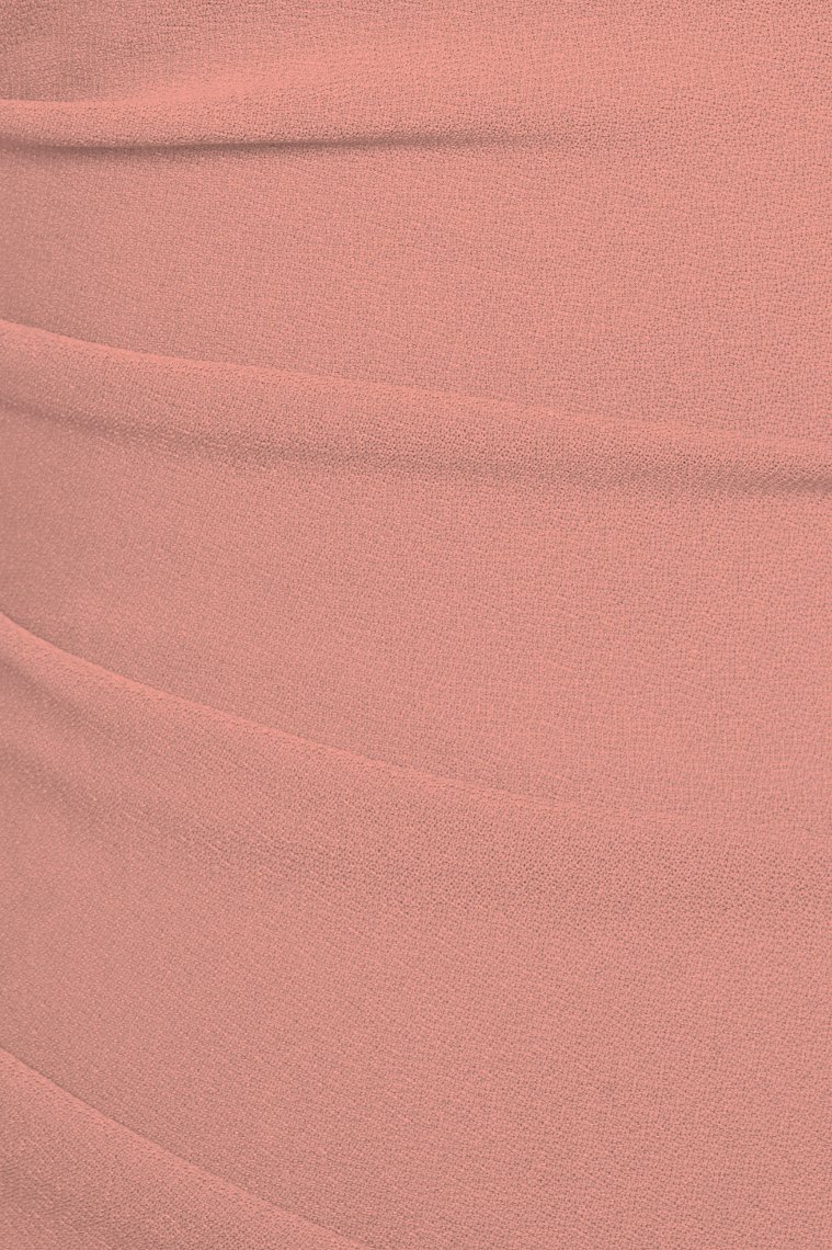 Janelle Crossover Halter Dress in Dusty Rose