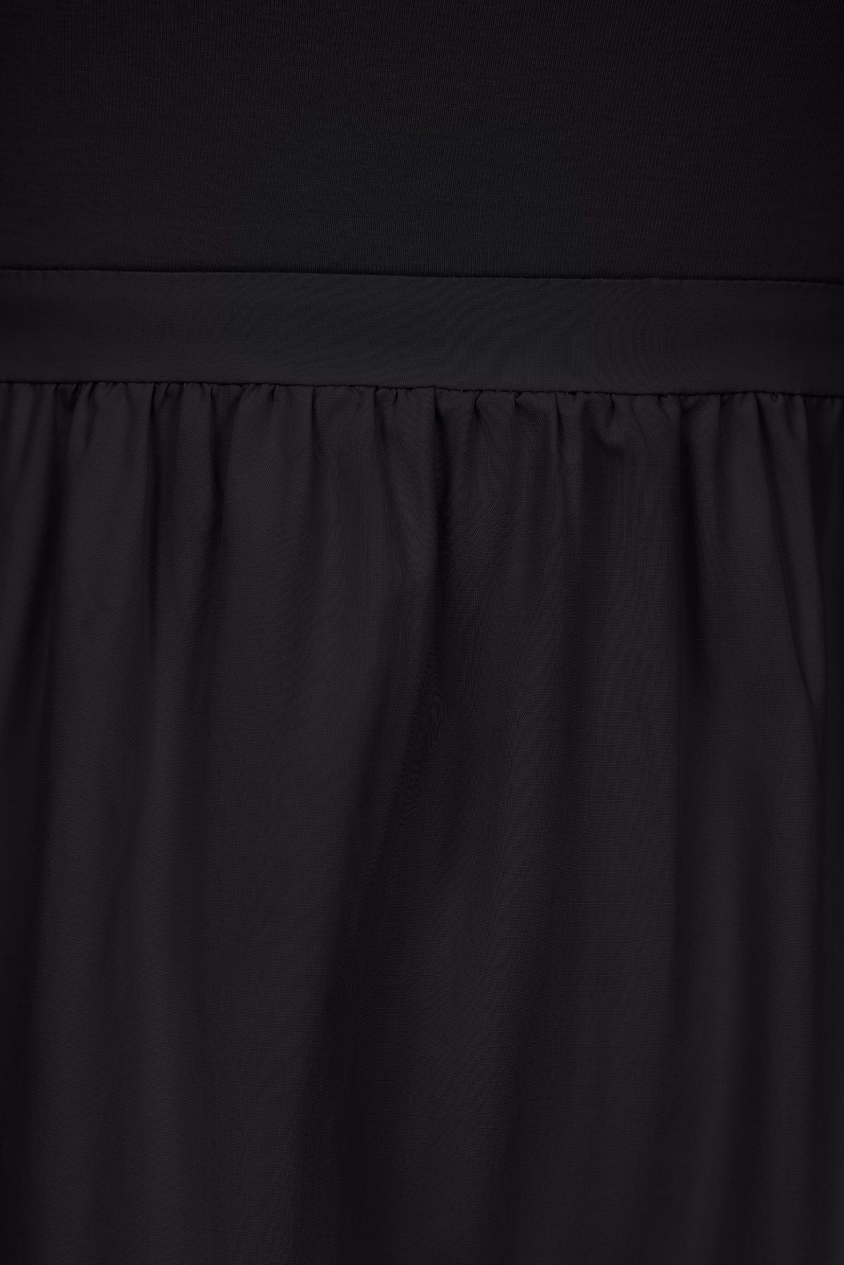 Juliette Padded Ribbon Straps Tiered Maxi Dress in Classic Black