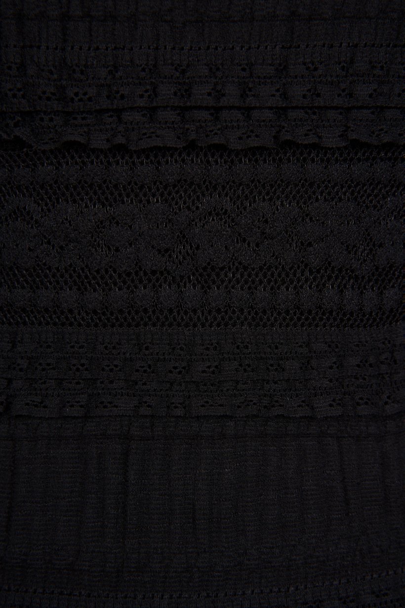 Nicolette Off Shoulder Lace Top in Classic Black