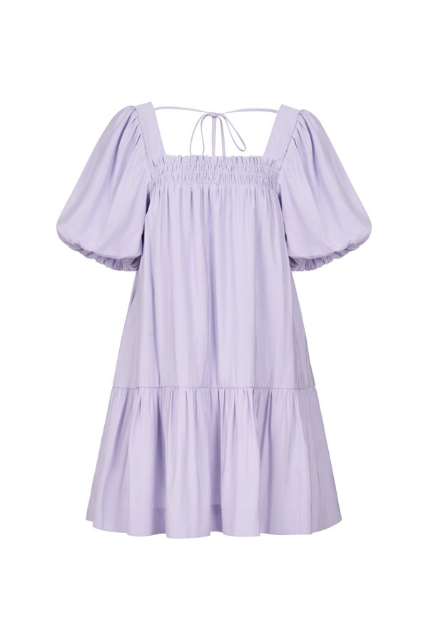 Delilah Smock Mini Dress in Romantic Lilac