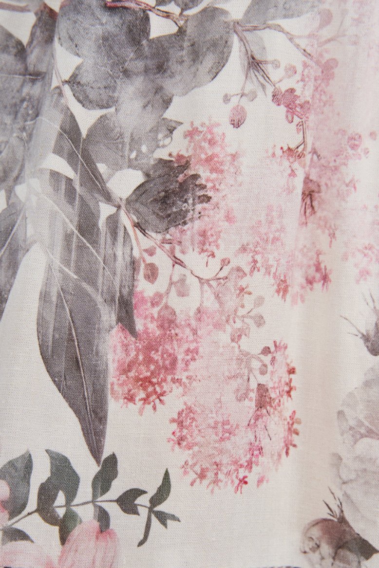 Calla Bustier Tiered Maxi Dress in Pink Enchanted Blooms