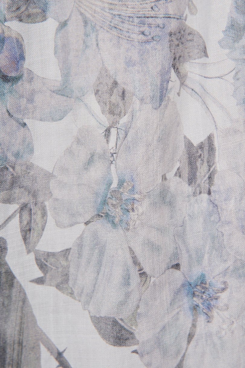 Haven Puff Dreamy Mini Dress in Blue Enchanted Blooms