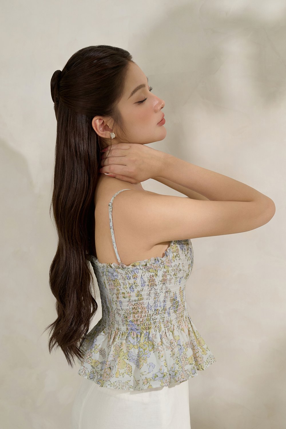 Thalia Top in Sketchbook Blooms and Brienne Skort Set