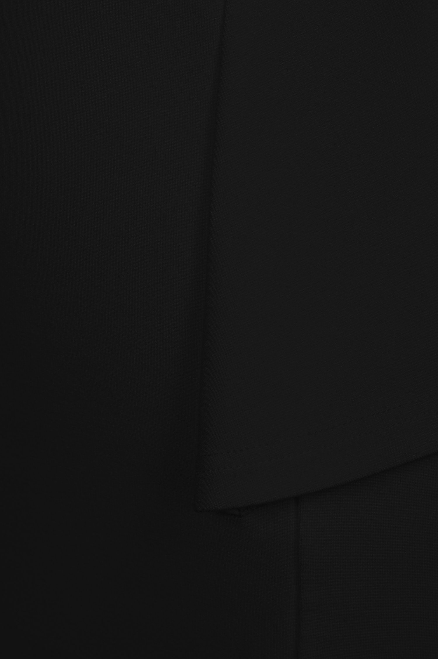 Kinley Sleek Peplum Pencil Dress in Classic Black