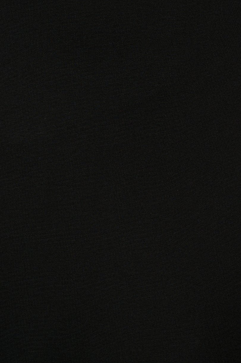 Naia Crossover Mermaid Pencil Dress in Classic Black