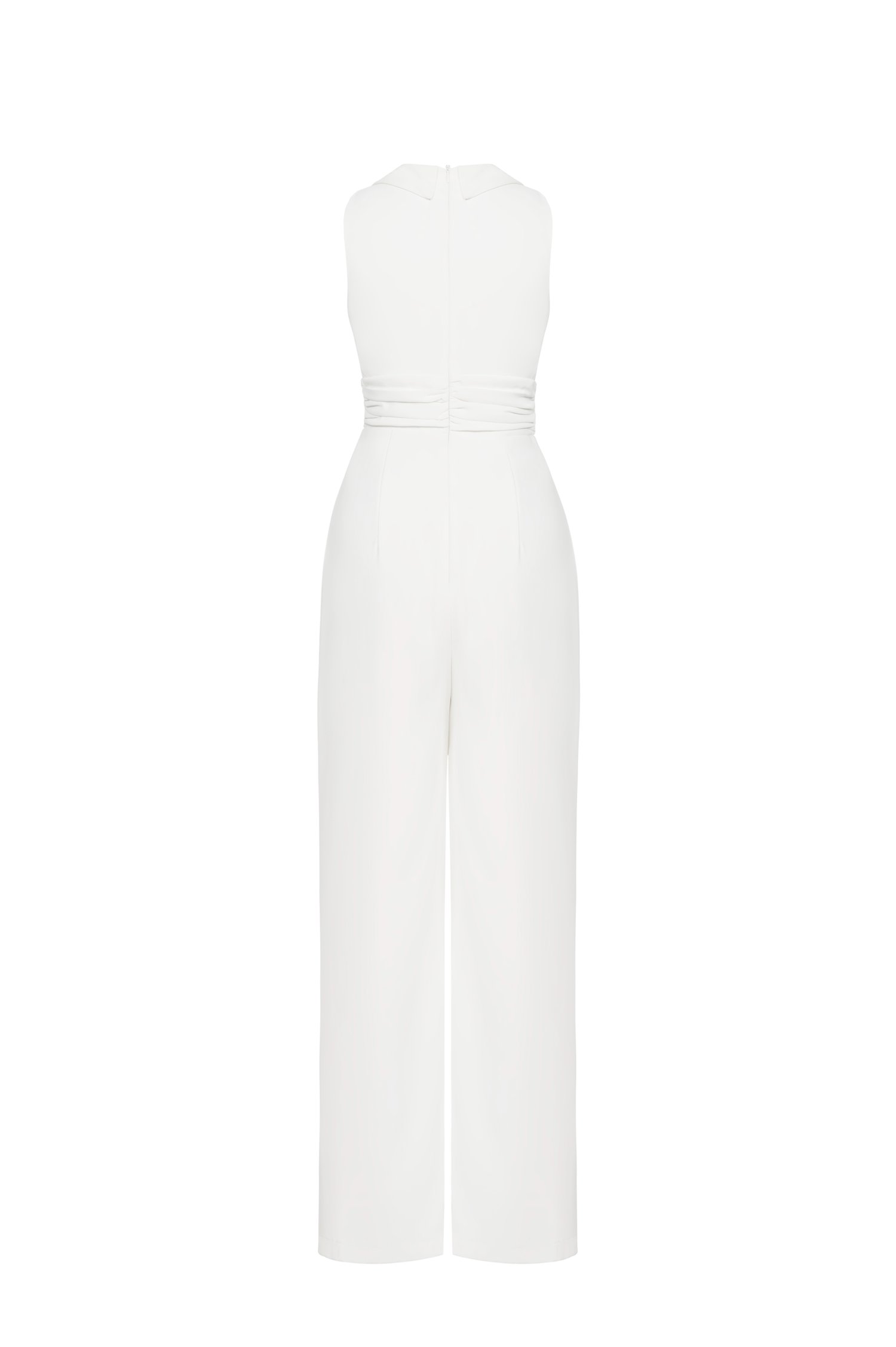 Reika Ruched Jumpsuit in Iconic White