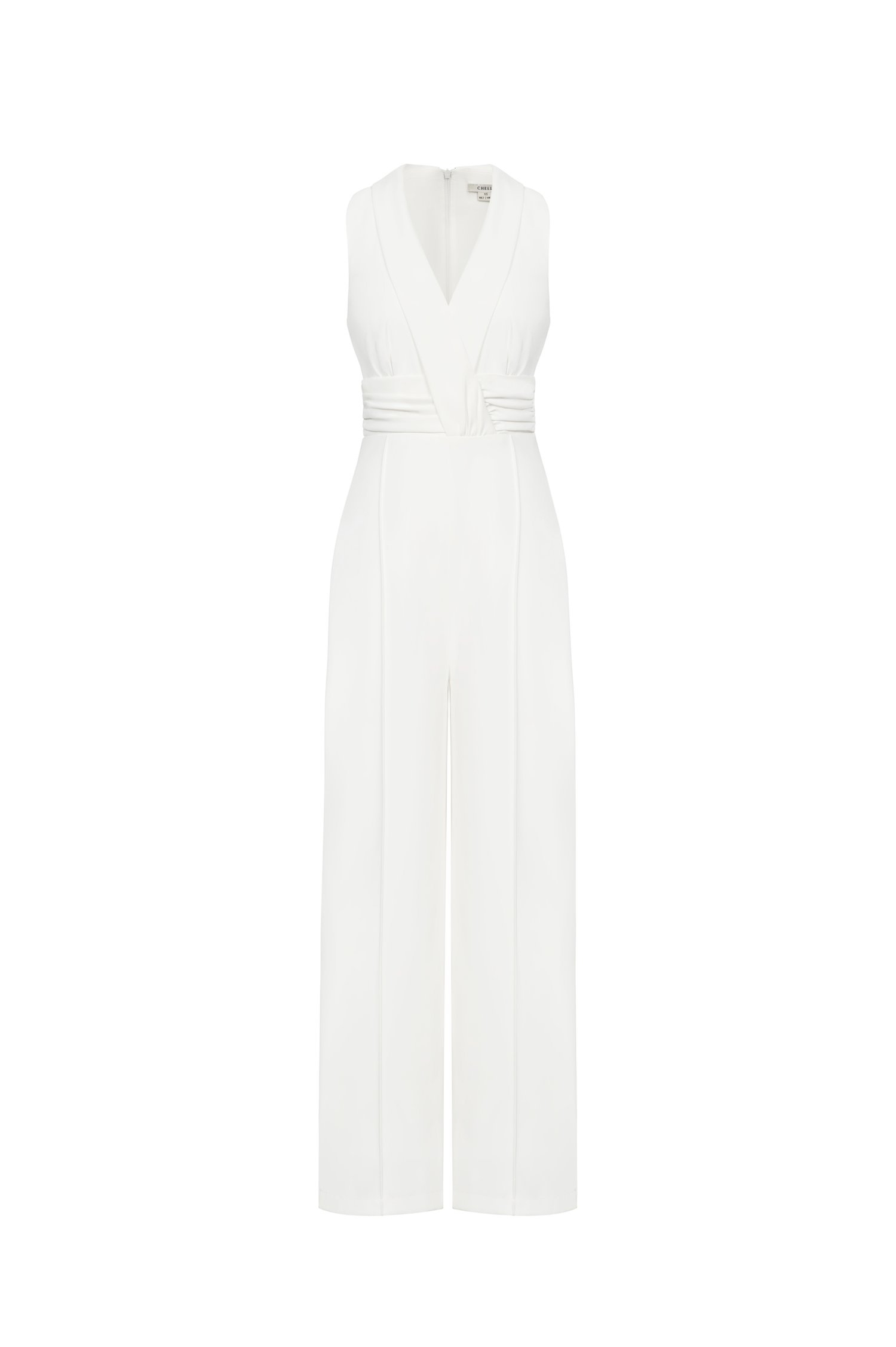 Reika Ruched Jumpsuit in Iconic White