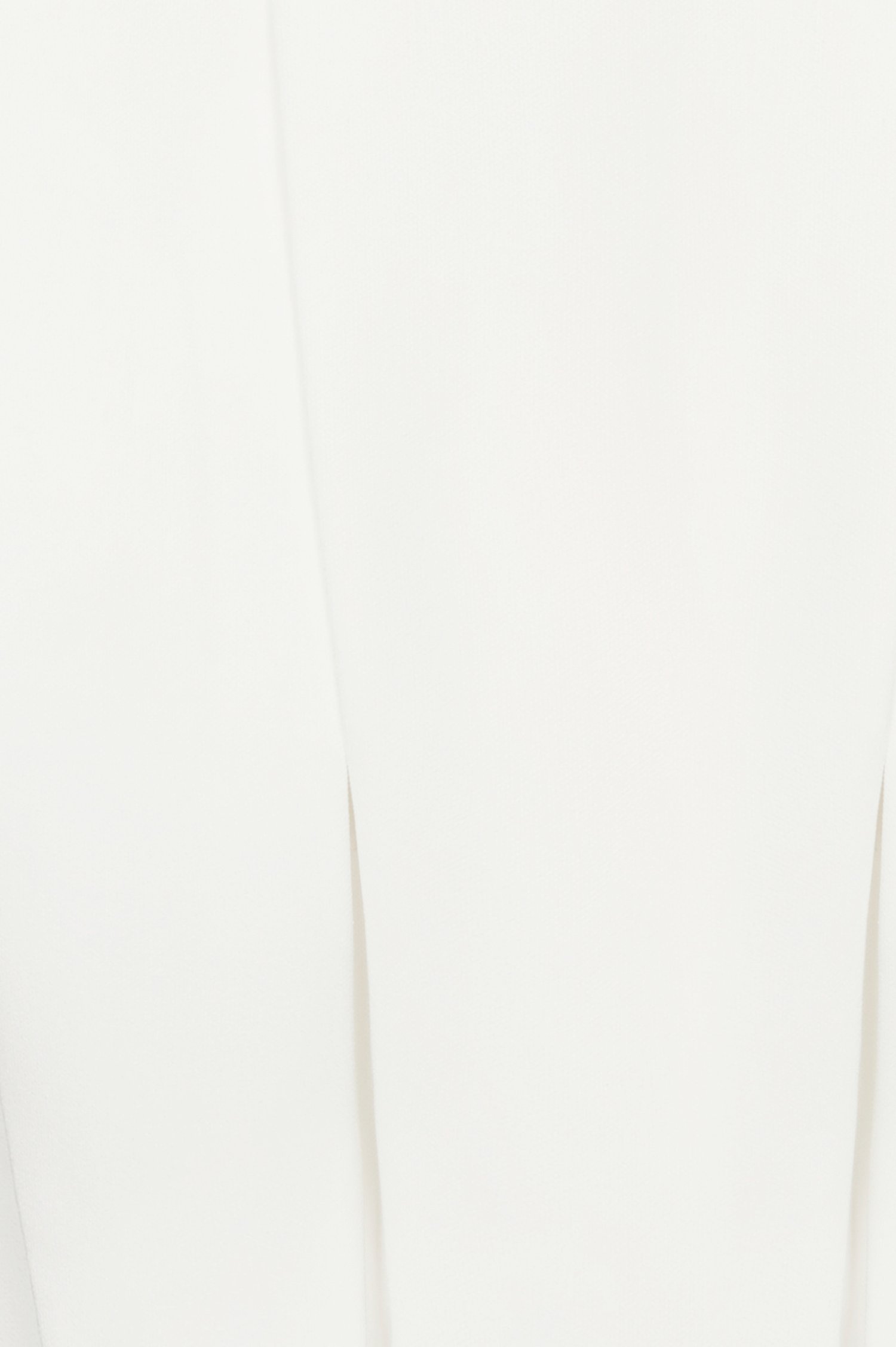 Simone Padded Pleated Cropped Top in Iconic White 2.0