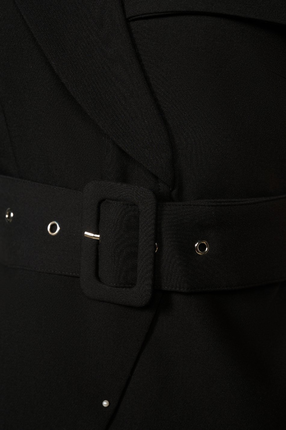 Aurelia Asymmetrical Tailored Top In Classic Black