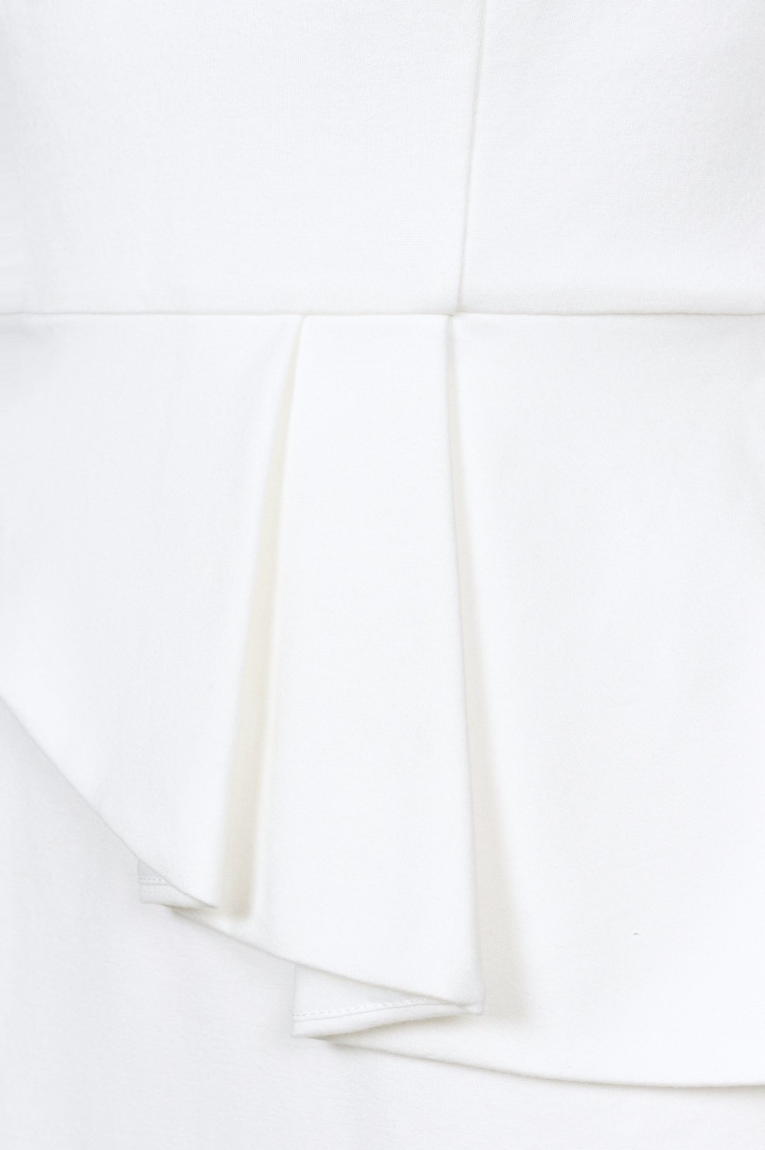 Myla Padded Peplum Pencil Dress in Iconic White