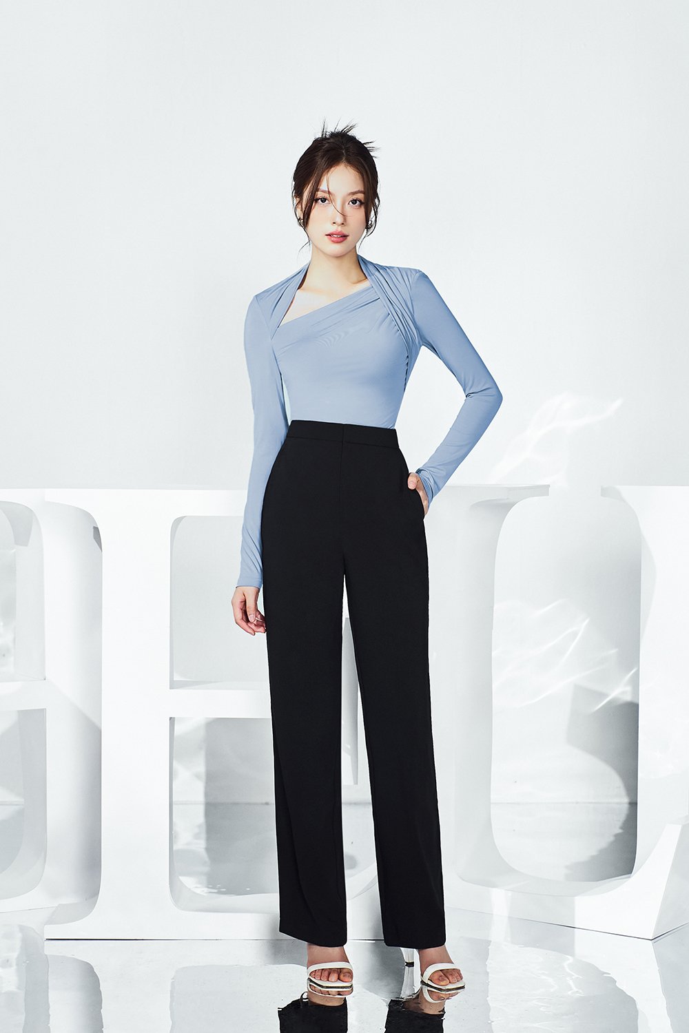 Nikita Slim Fit Pants in Classic Black