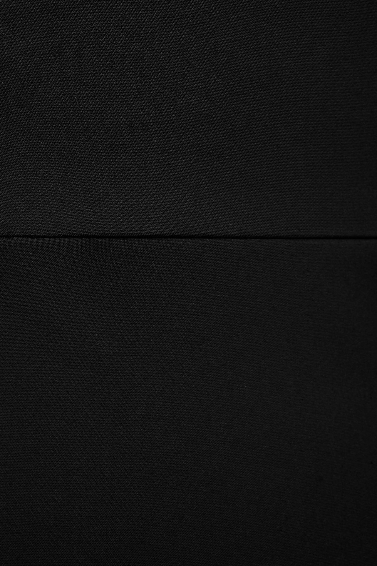 Carol Flutter Shoulder Pencil Dress in Classic Black