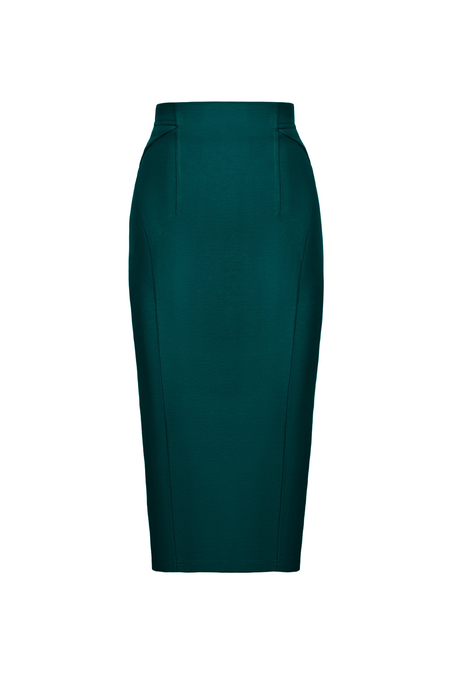 Jaide Tailored Pencil Skirt in Emerald Green