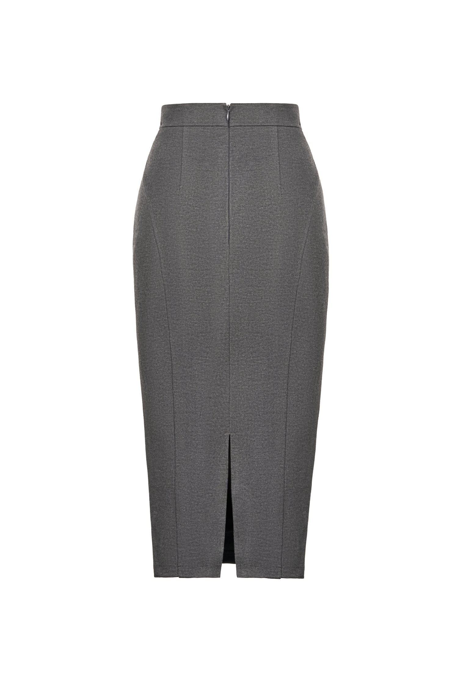 Jaide Tailored Pencil Skirt in Granite
