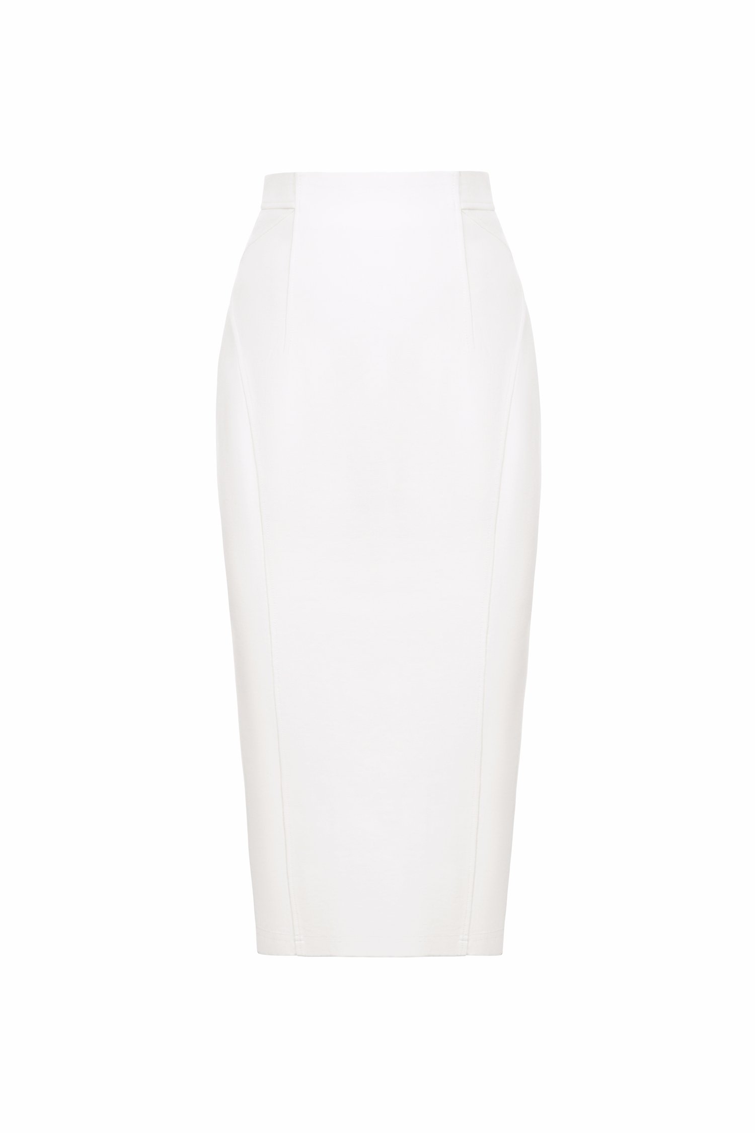 Jaide Tailored Pencil Skirt in Iconic White