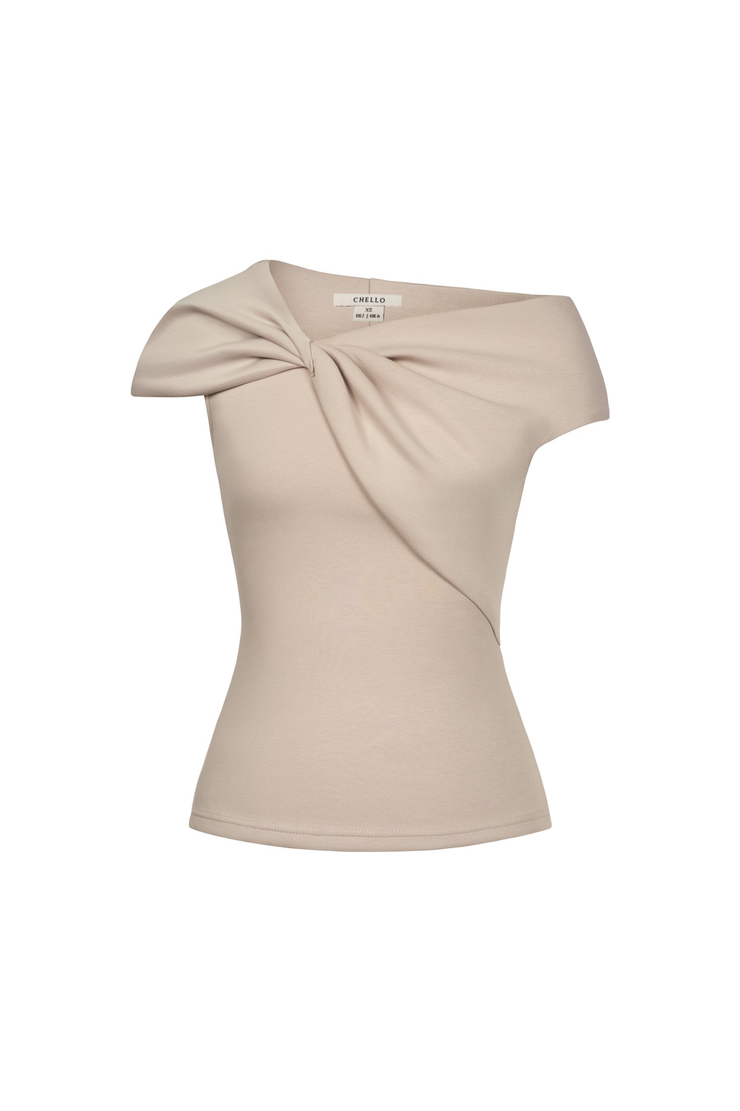 Ruelle Ribbon Off Shoulder Top in Gardenia