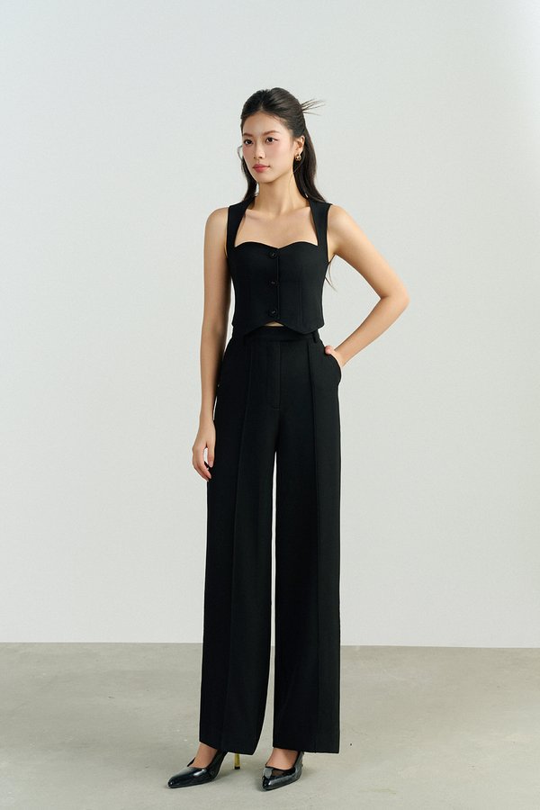 Vianne Straight Leg Pant in Classic Black