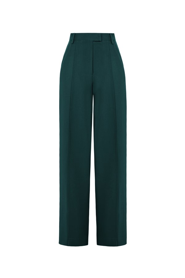 Vianne Straight Leg Pant in Deep Forest