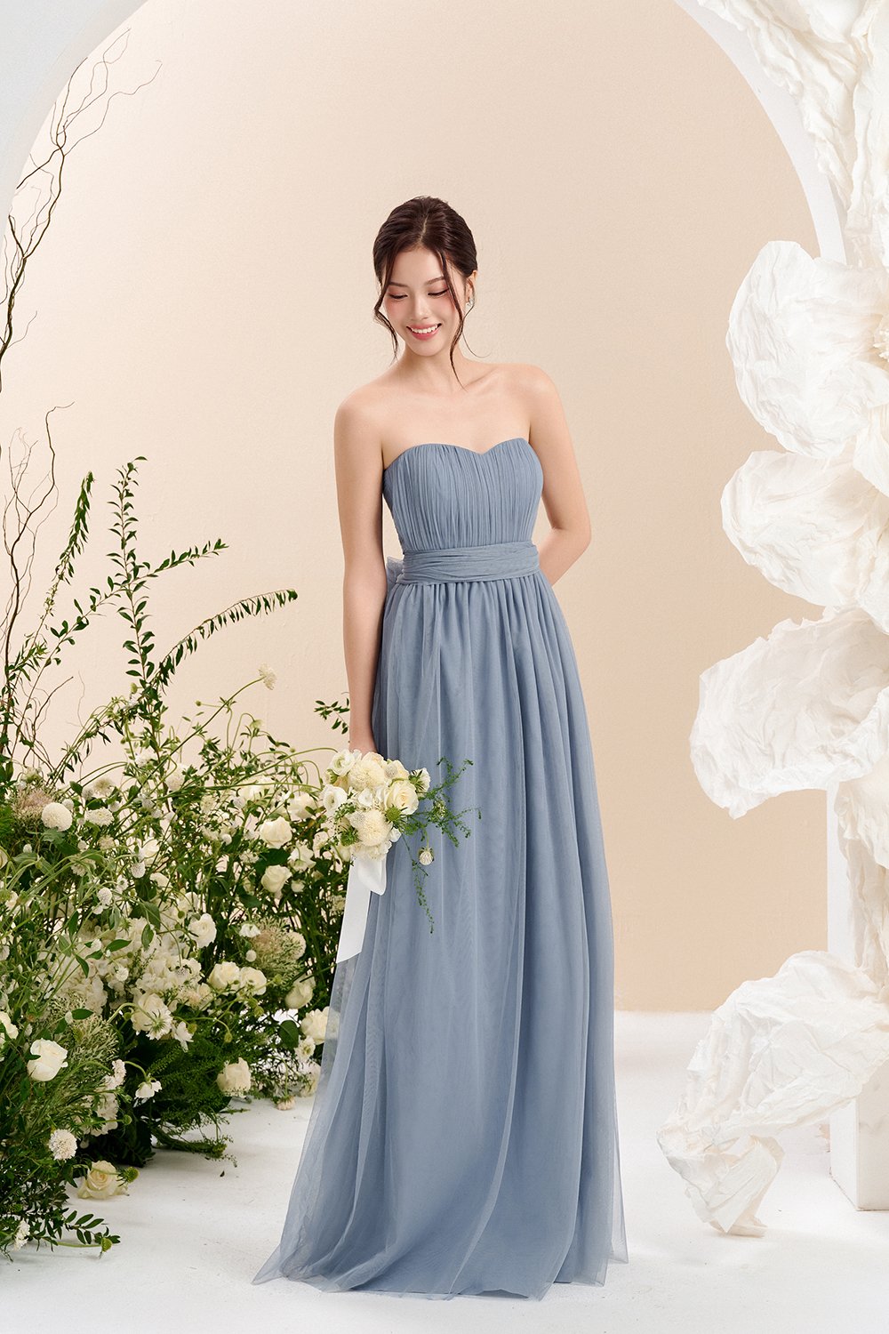 Harlow Infinity Maxi Dress in Blue Mist