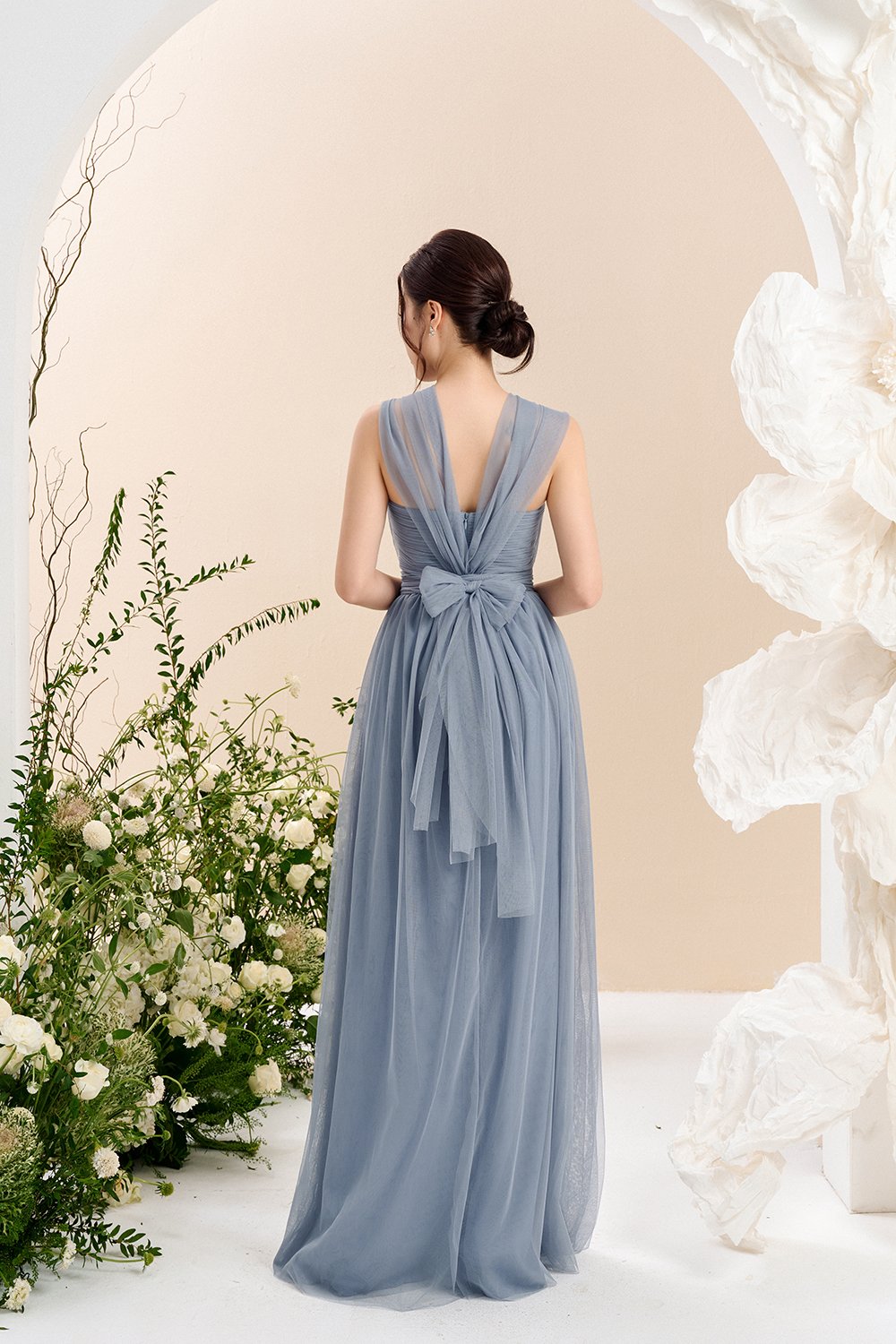 Harlow Infinity Maxi Dress in Blue Mist