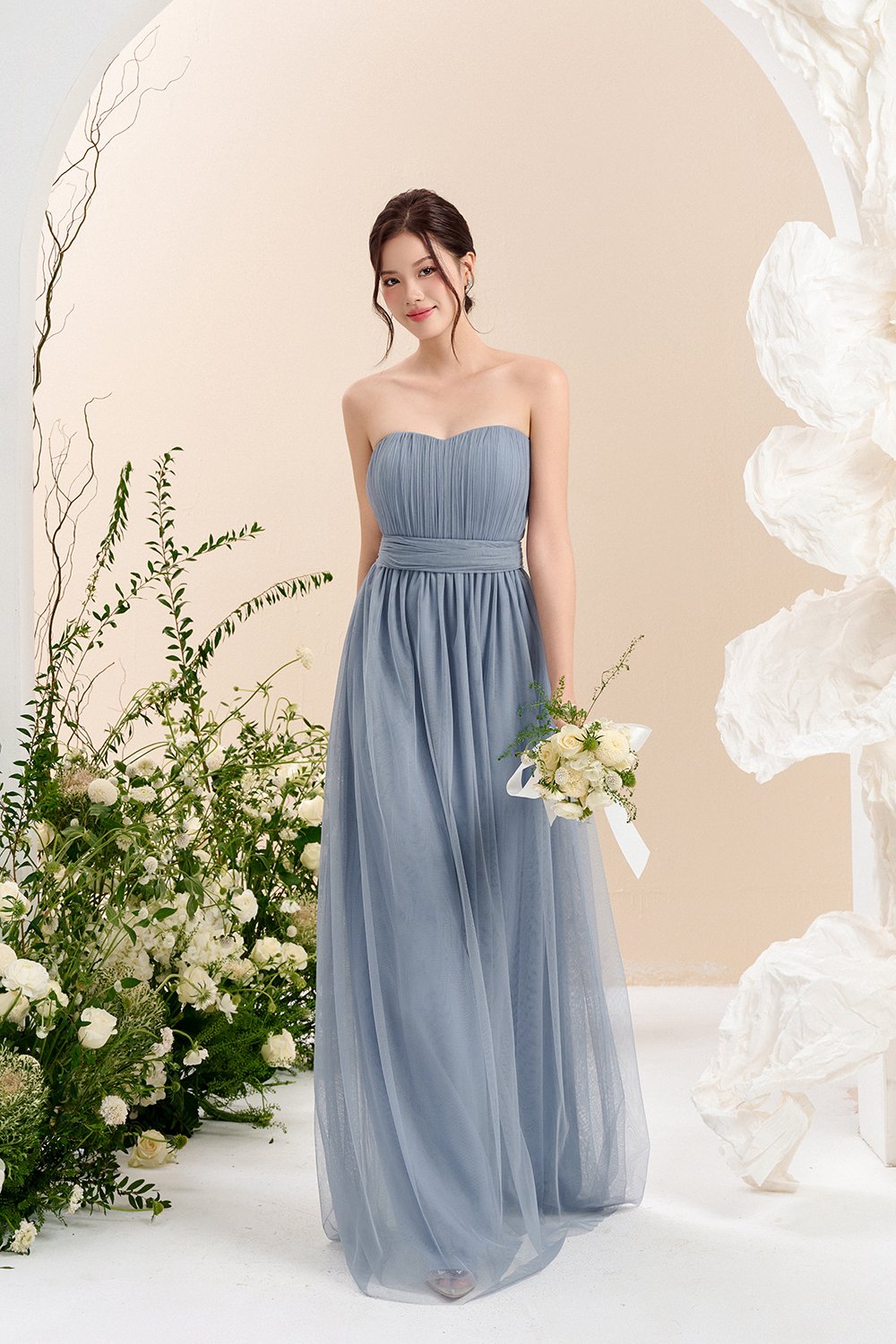 Harlow Infinity Maxi Dress in Blue Mist