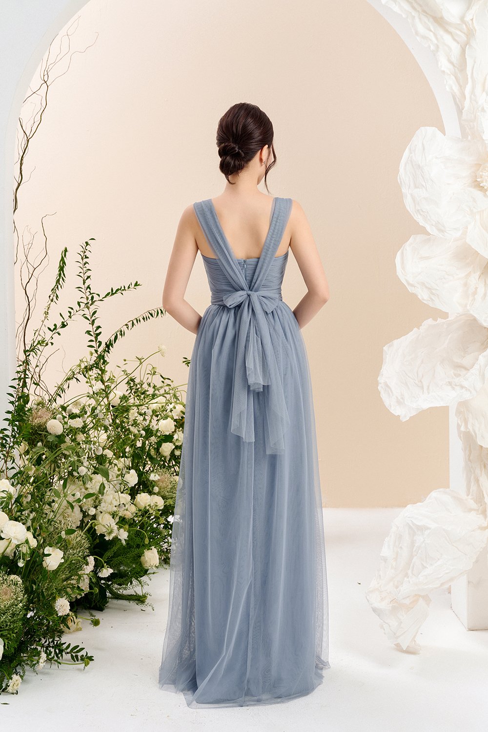 Harlow Infinity Maxi Dress in Blue Mist