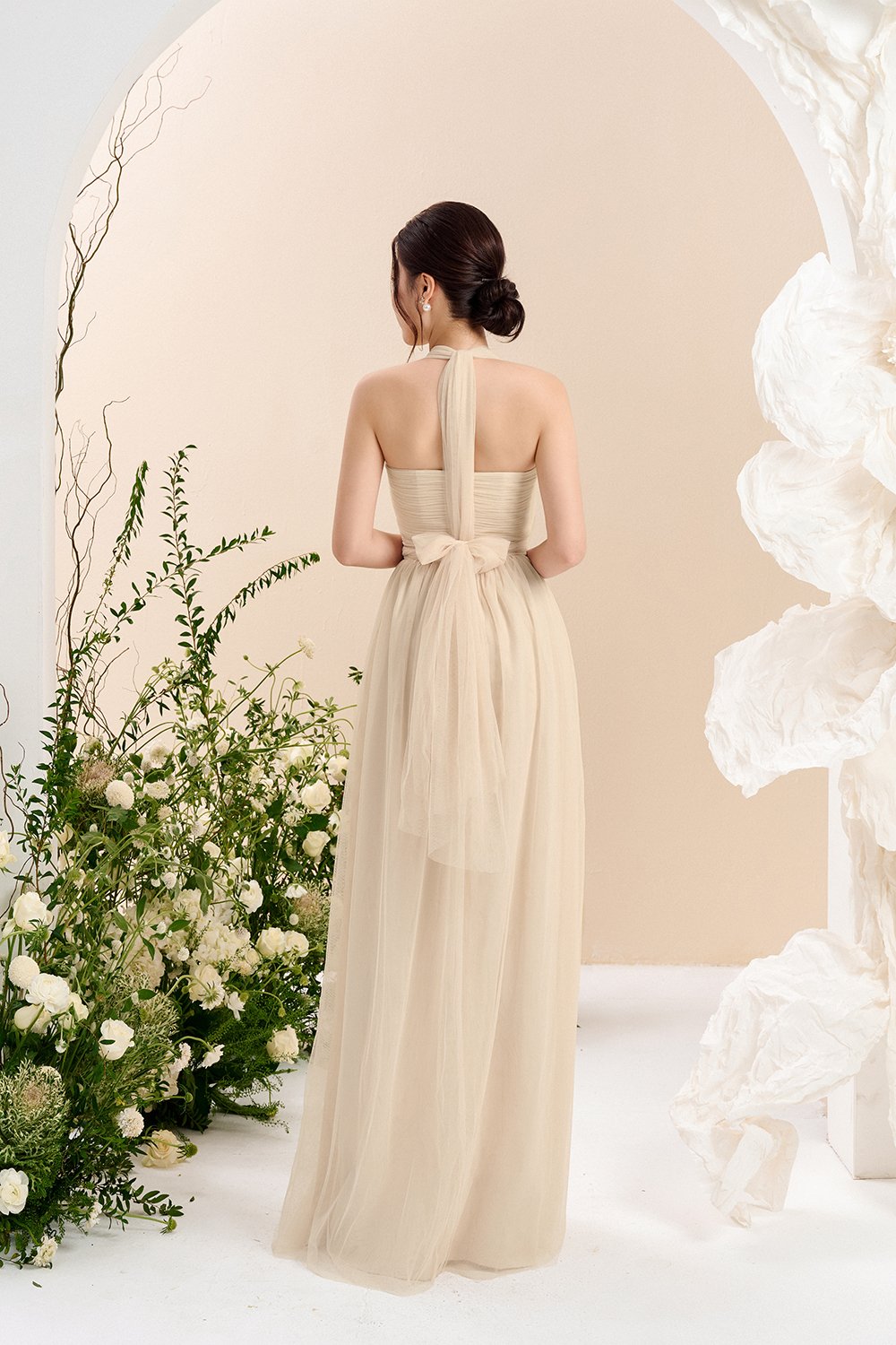 Harlow Infinity Maxi Dress in Chantilly Cream