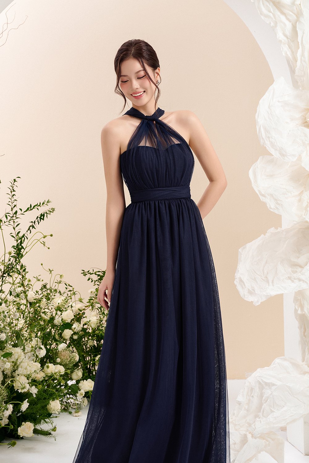 Harlow Infinity Maxi Dress in Cosmic Blue