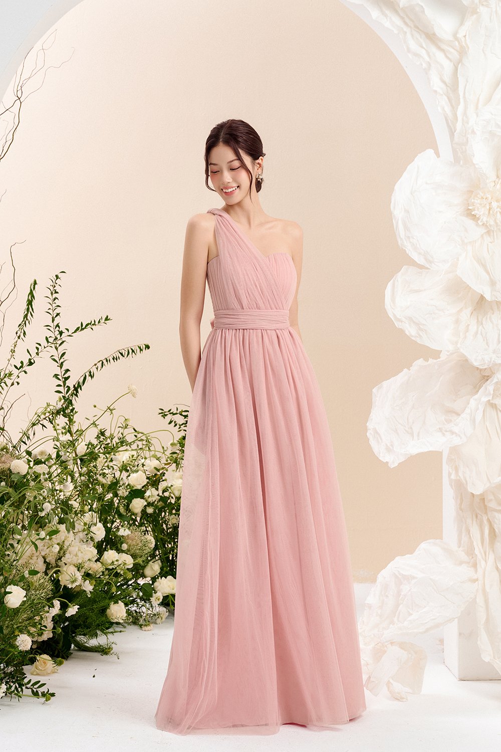 Harlow Infinity Maxi Dress in Hushed Petal