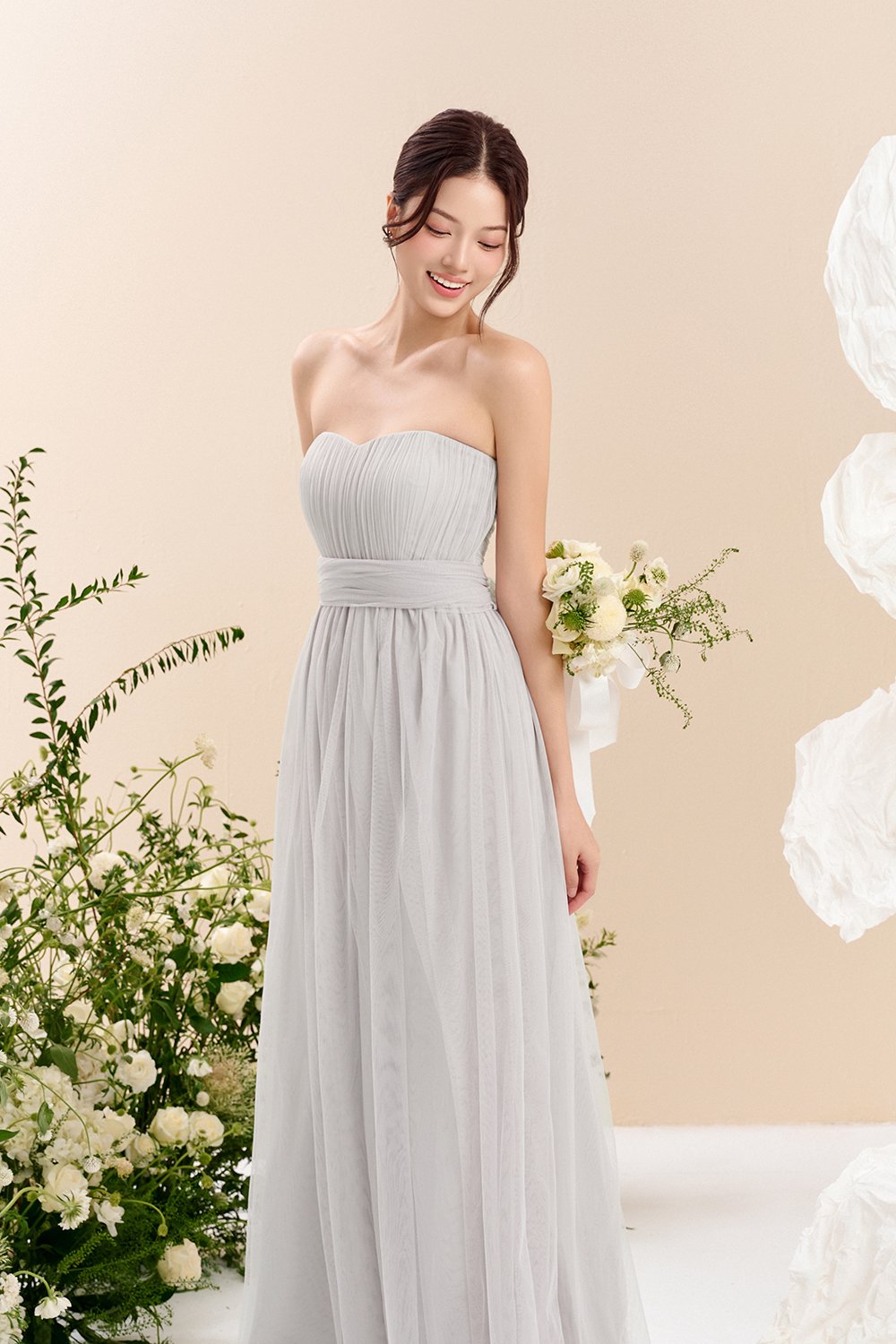 Harlow Infinity Maxi Dress in Moonlit Grey