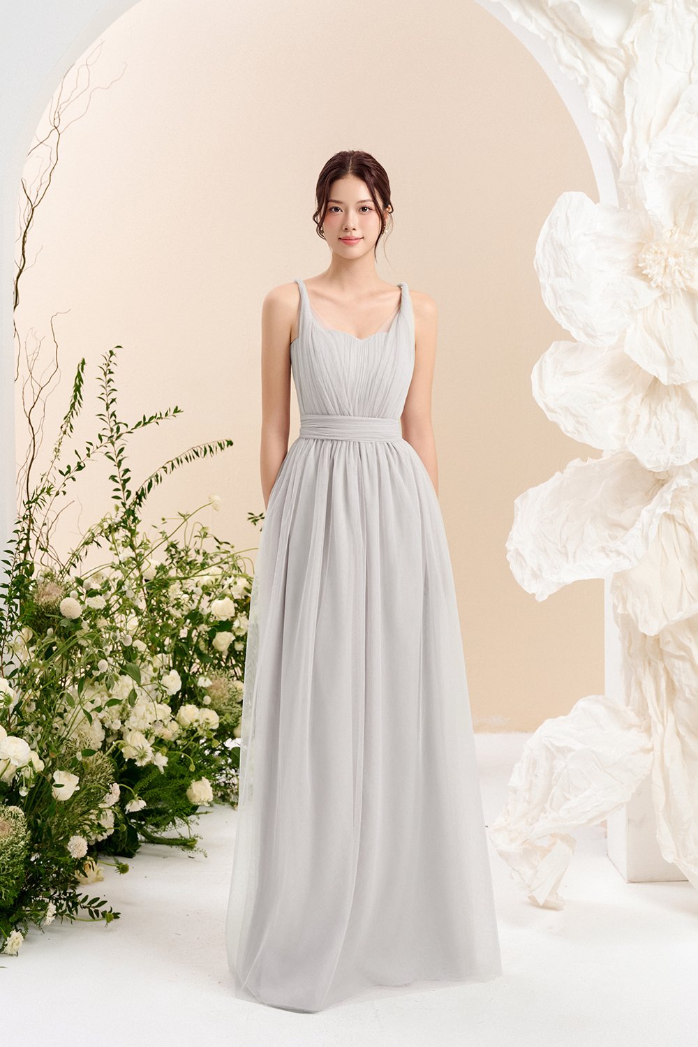 Harlow Infinity Maxi Dress in Moonlit Grey