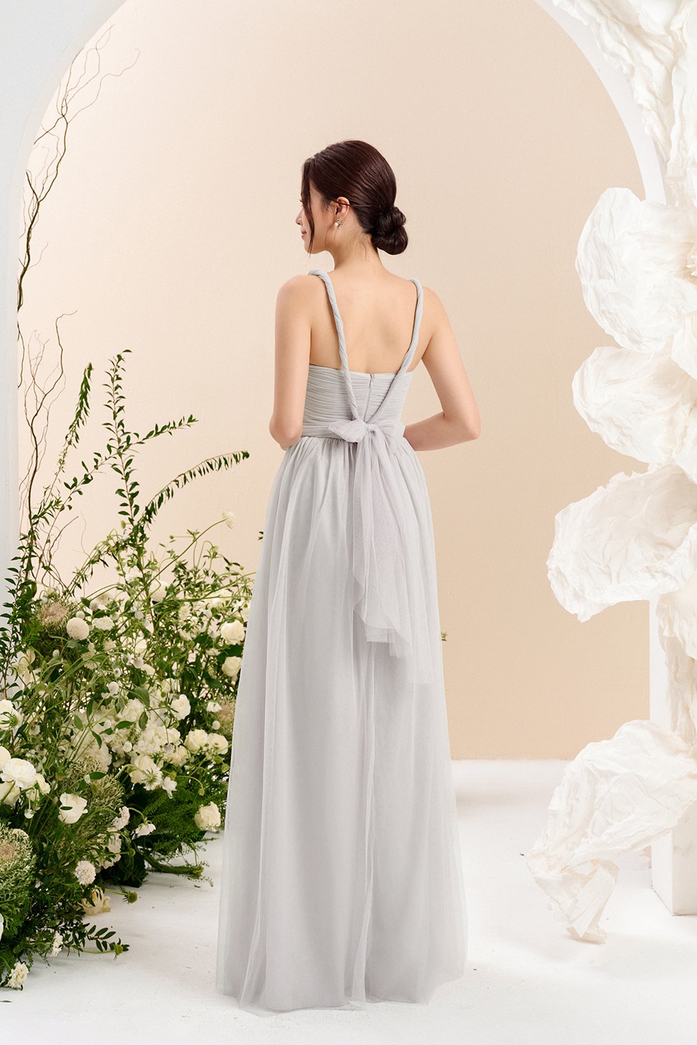 Harlow Infinity Maxi Dress in Moonlit Grey